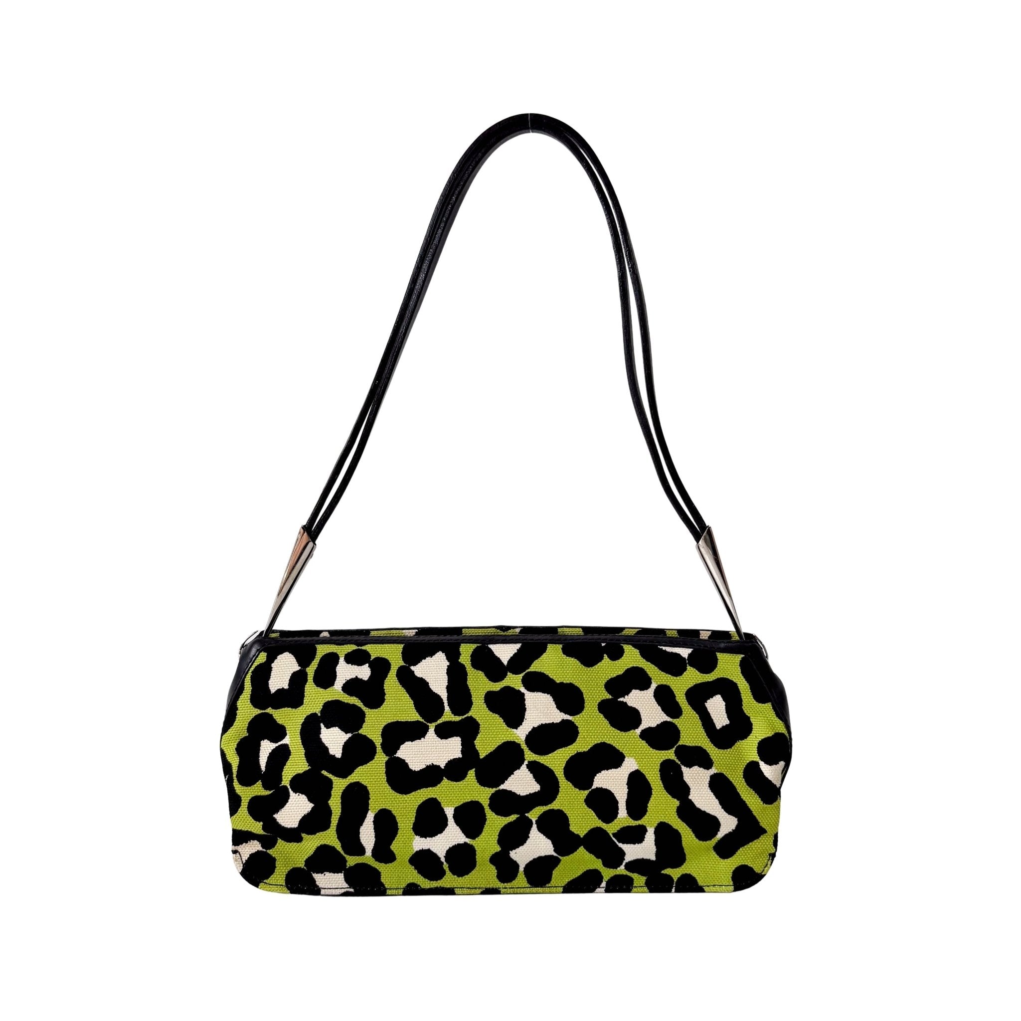 BOTTEGA VENETA Green Leopard Canvas Shoulder Bag, in , Sold by HIVE PRELOVED - Shoulder Bags, ,