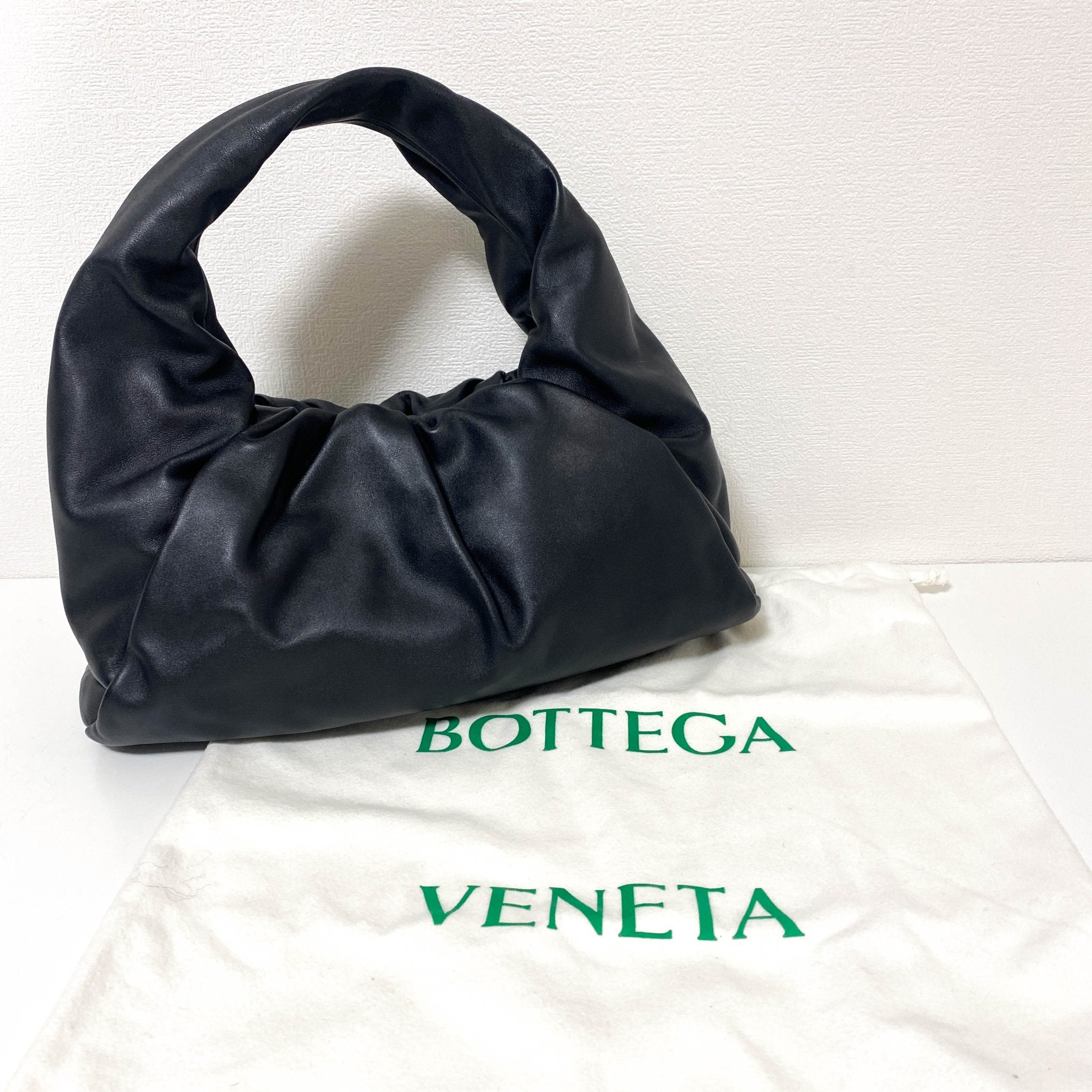 BOTTEGA VENETA Hobo Shoulder Bag Leather Black, in , Sold by HIVE PRELOVED - Shoulder Bags, ,