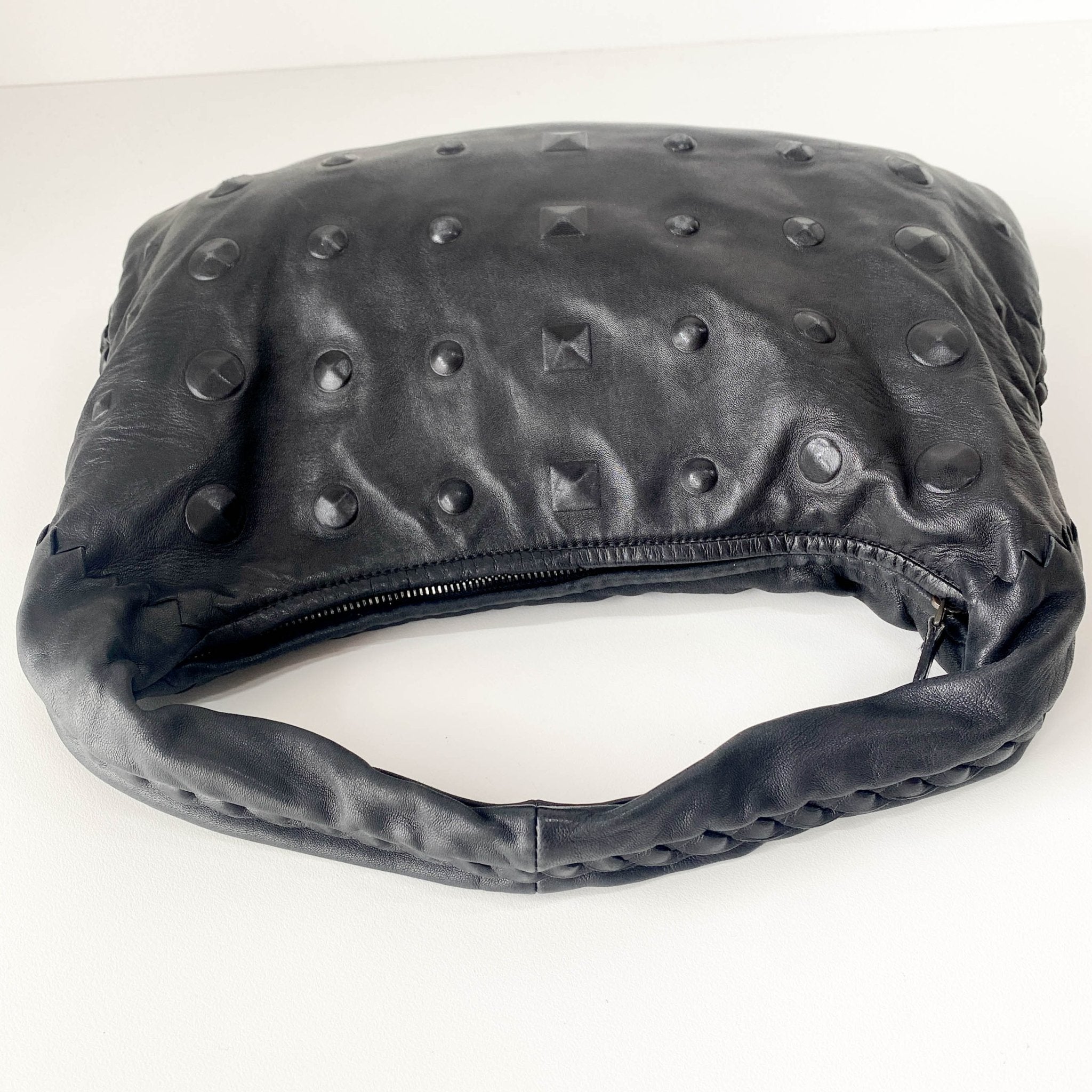 BOTTEGA VENETA Hobo Studded Leather Shoulder Bag, in , Sold by HIVE PRELOVED - Shoulder Bags, ,