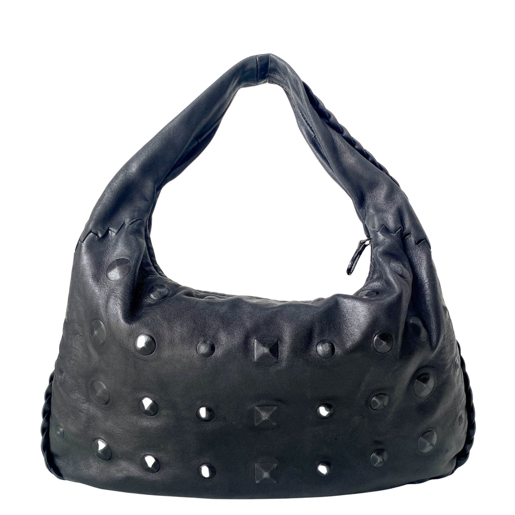 BOTTEGA VENETA Hobo Studded Leather Shoulder Bag, in , Sold by HIVE PRELOVED - Shoulder Bags, ,