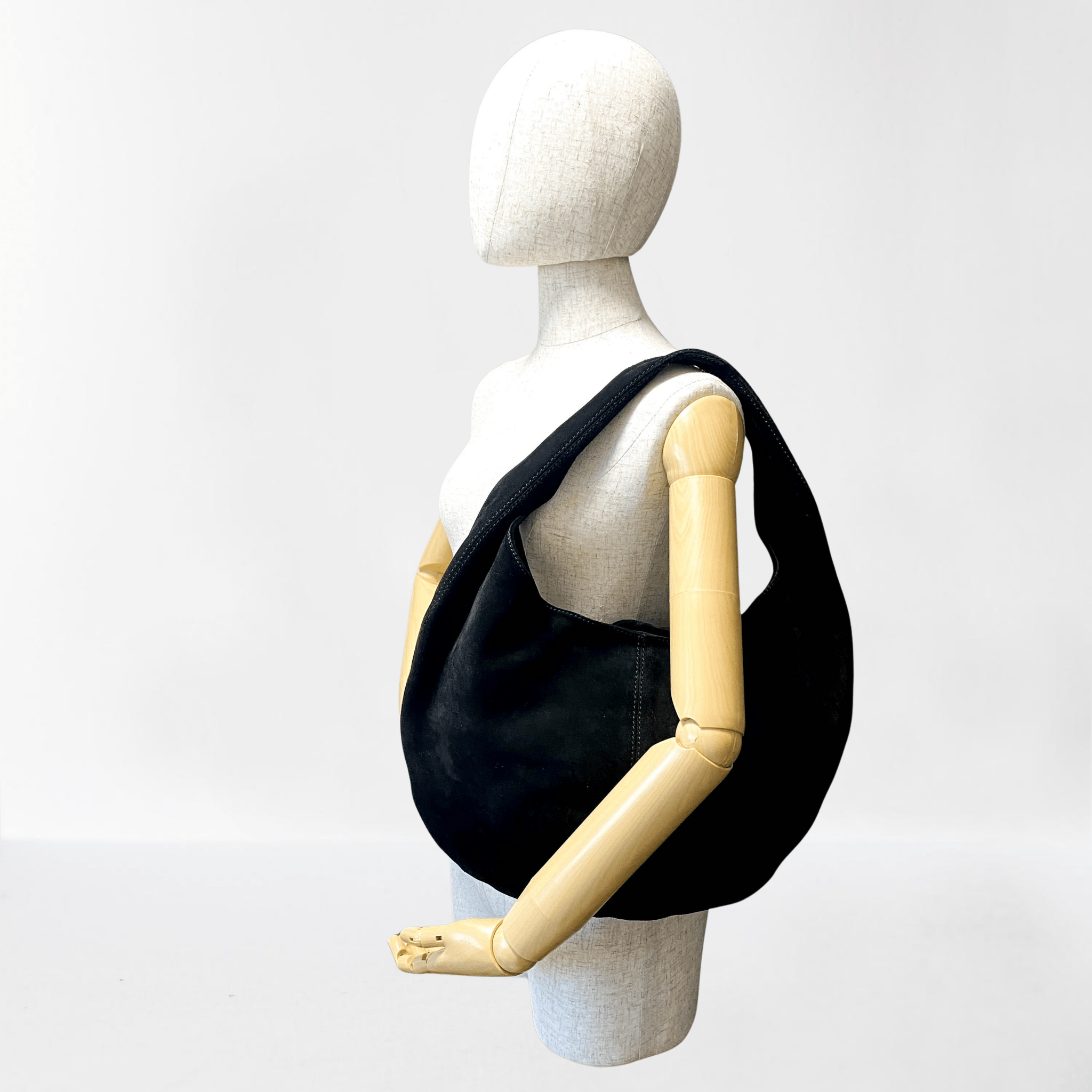 BOTTEGA VENETA Hobo Suede Black Shoulder Bag, in , Sold by HIVE PRELOVED - Shoulder Bags, ,