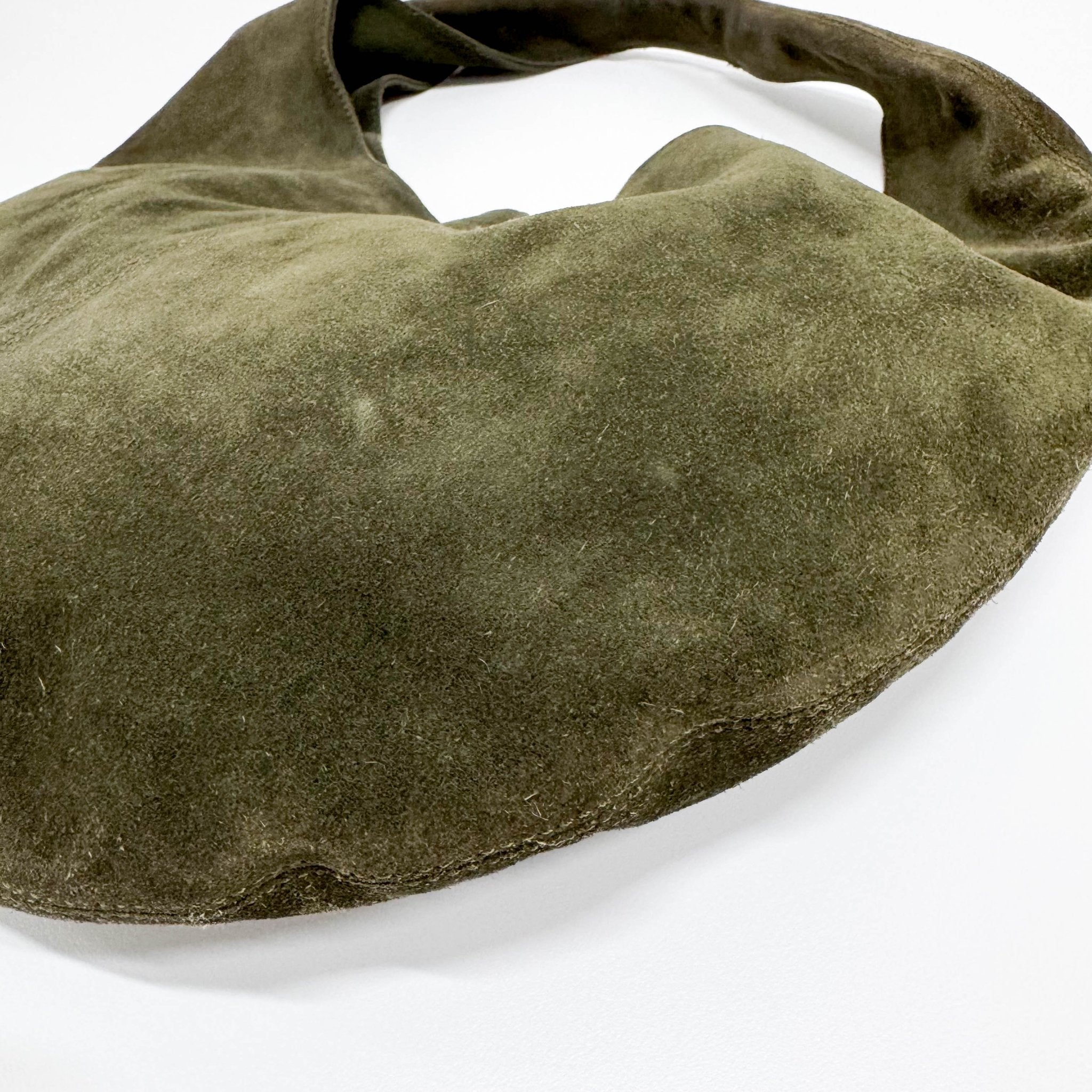 BOTTEGA VENETA Hobo Suede Green Shoulder Bag, in , Sold by HIVE PRELOVED - Shoulder Bags, ,