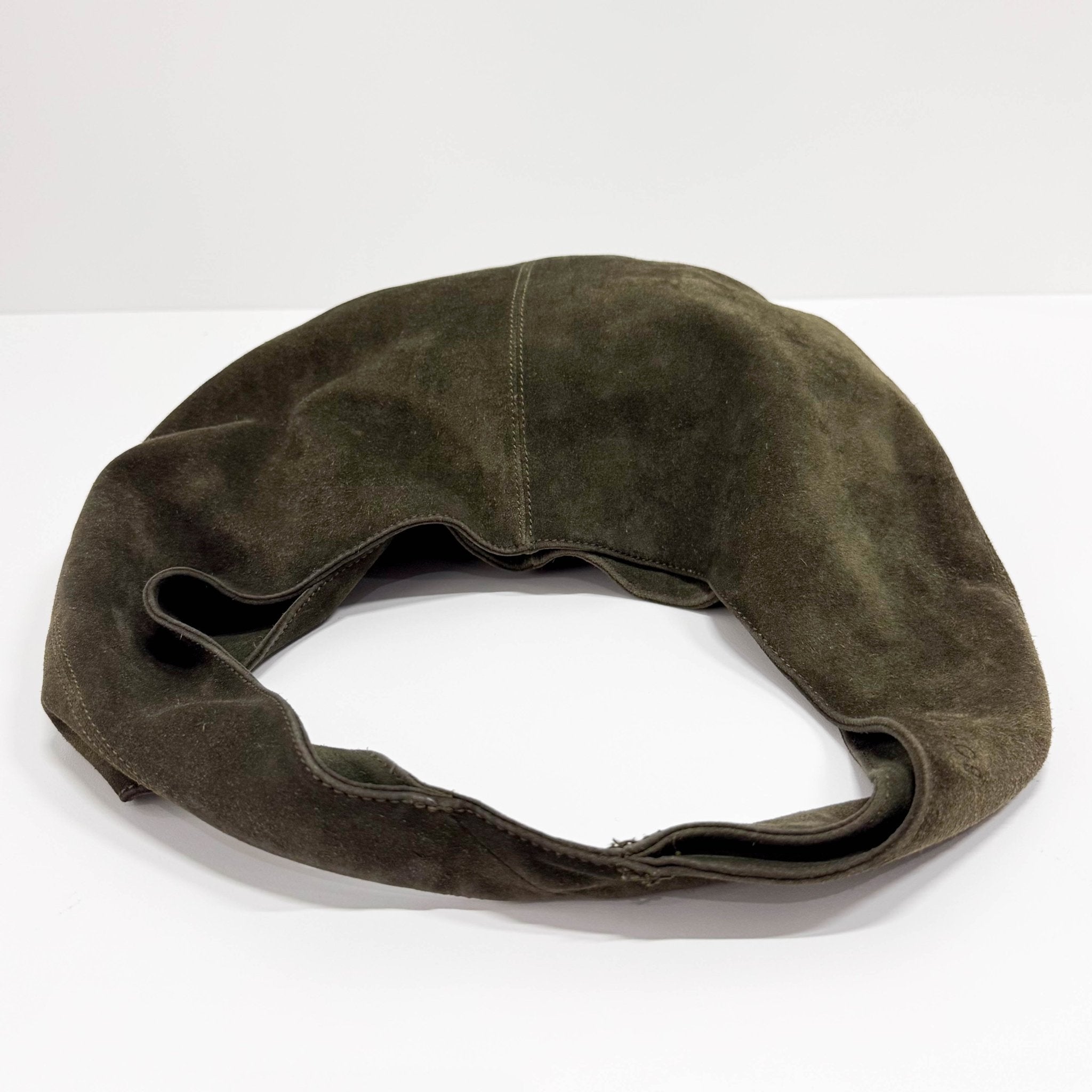 BOTTEGA VENETA Hobo Suede Green Shoulder Bag, in , Sold by HIVE PRELOVED - Shoulder Bags, ,