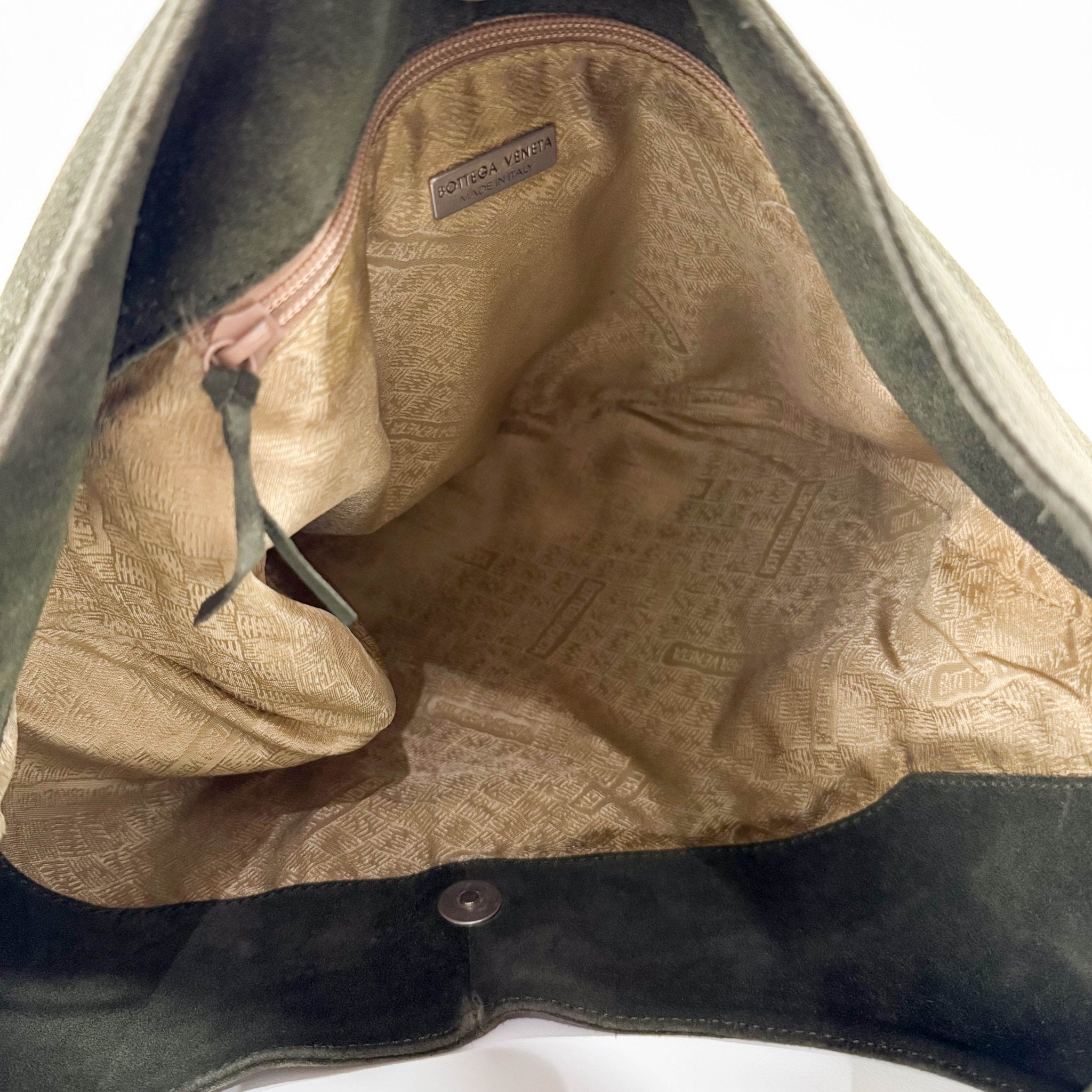 BOTTEGA VENETA Hobo Suede Green Shoulder Bag, in , Sold by HIVE PRELOVED - Shoulder Bags, ,