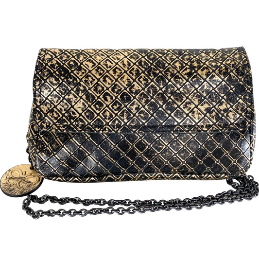 BOTTEGA VENETA Intrecciato Black Gold Butterfly Chain Crossbody Bag, in , Sold by HIVE PRELOVED - Crossbody bags, ,