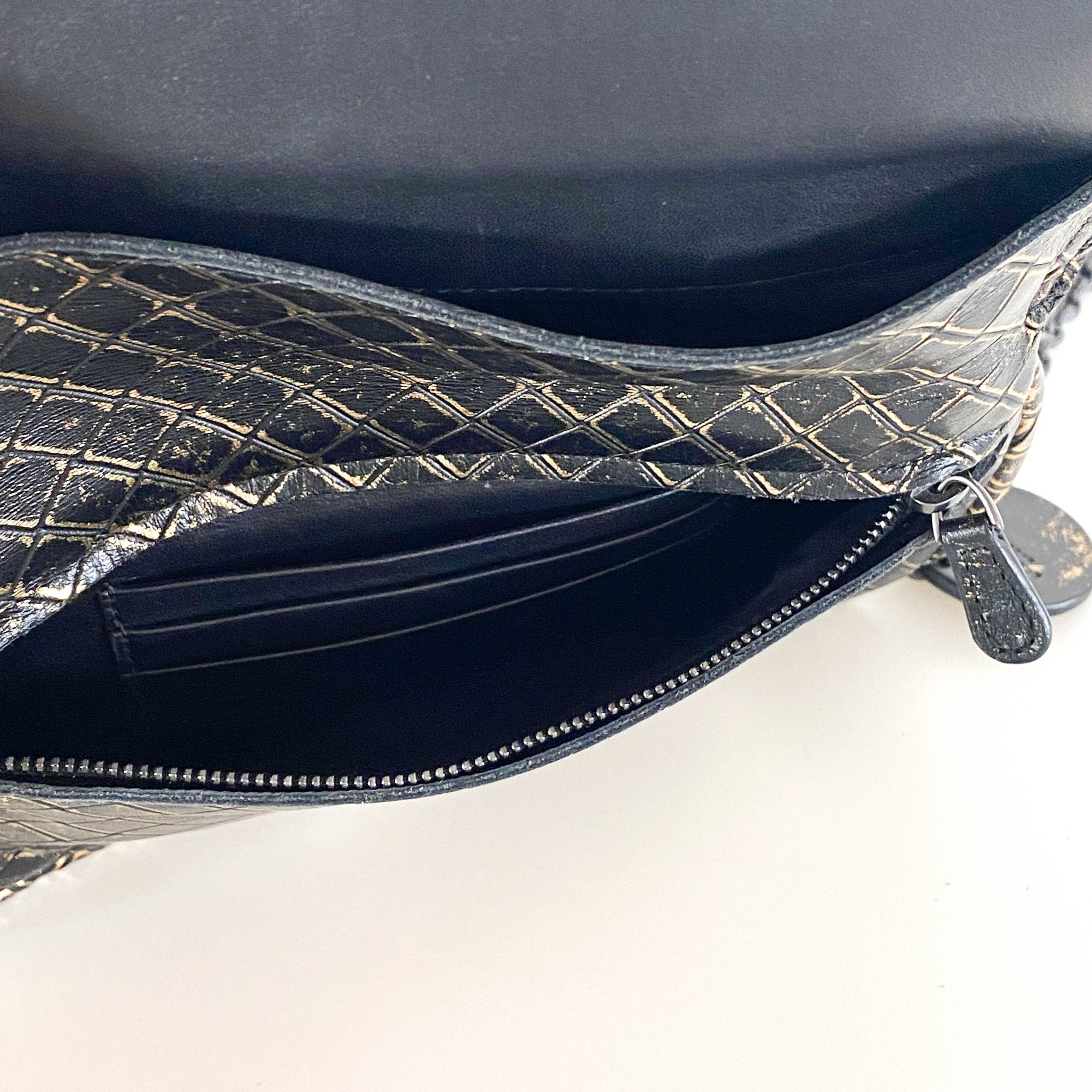 BOTTEGA VENETA Intrecciato Black Gold Butterfly Chain Crossbody Bag, in , Sold by HIVE PRELOVED - Crossbody bags, ,