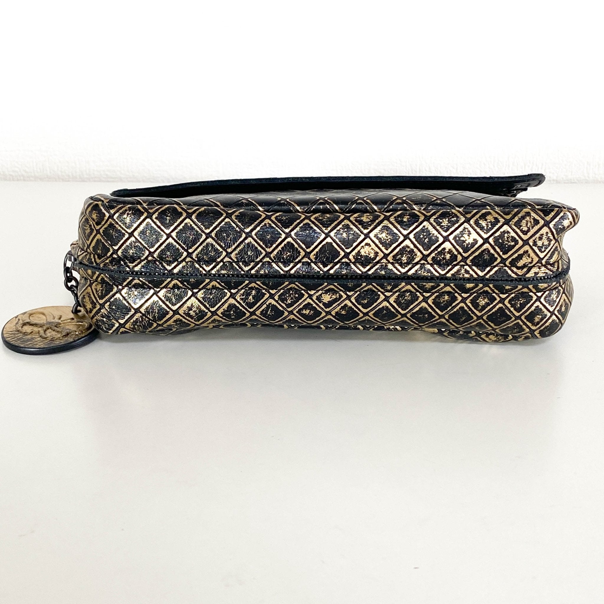 BOTTEGA VENETA Intrecciato Black Gold Butterfly Chain Crossbody Bag, in , Sold by HIVE PRELOVED - Crossbody bags, ,