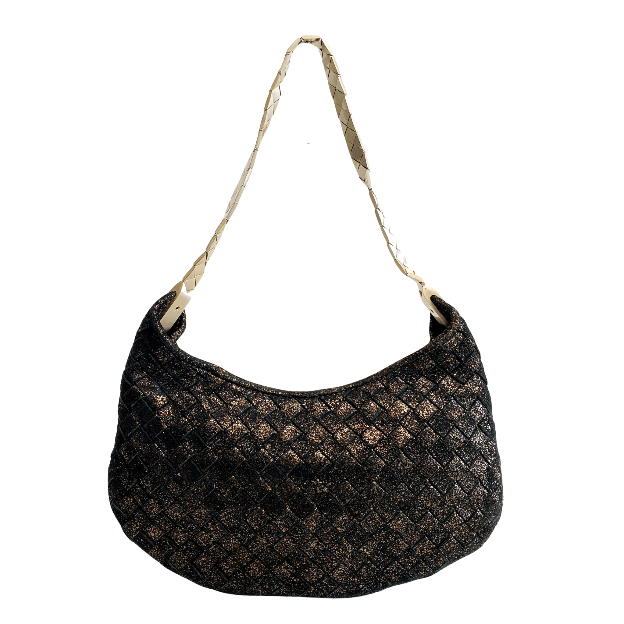 BOTTEGA VENETA Intrecciato Black Golld Mini Handbag, in , Sold by HIVE PRELOVED - Handle Bags, Mini bags,