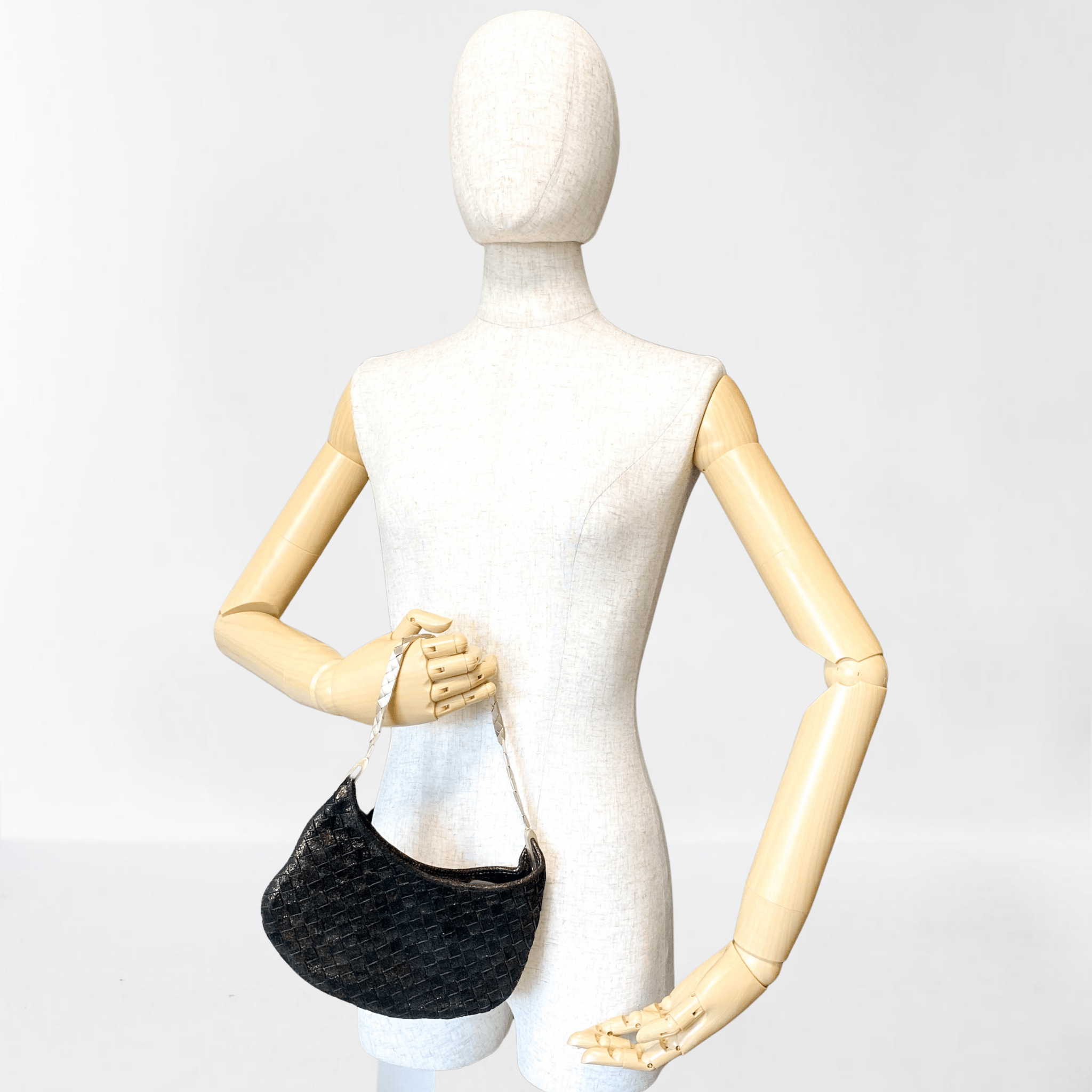 BOTTEGA VENETA Intrecciato Black Golld Mini Handbag, in , Sold by HIVE PRELOVED - Handle Bags, Mini bags,