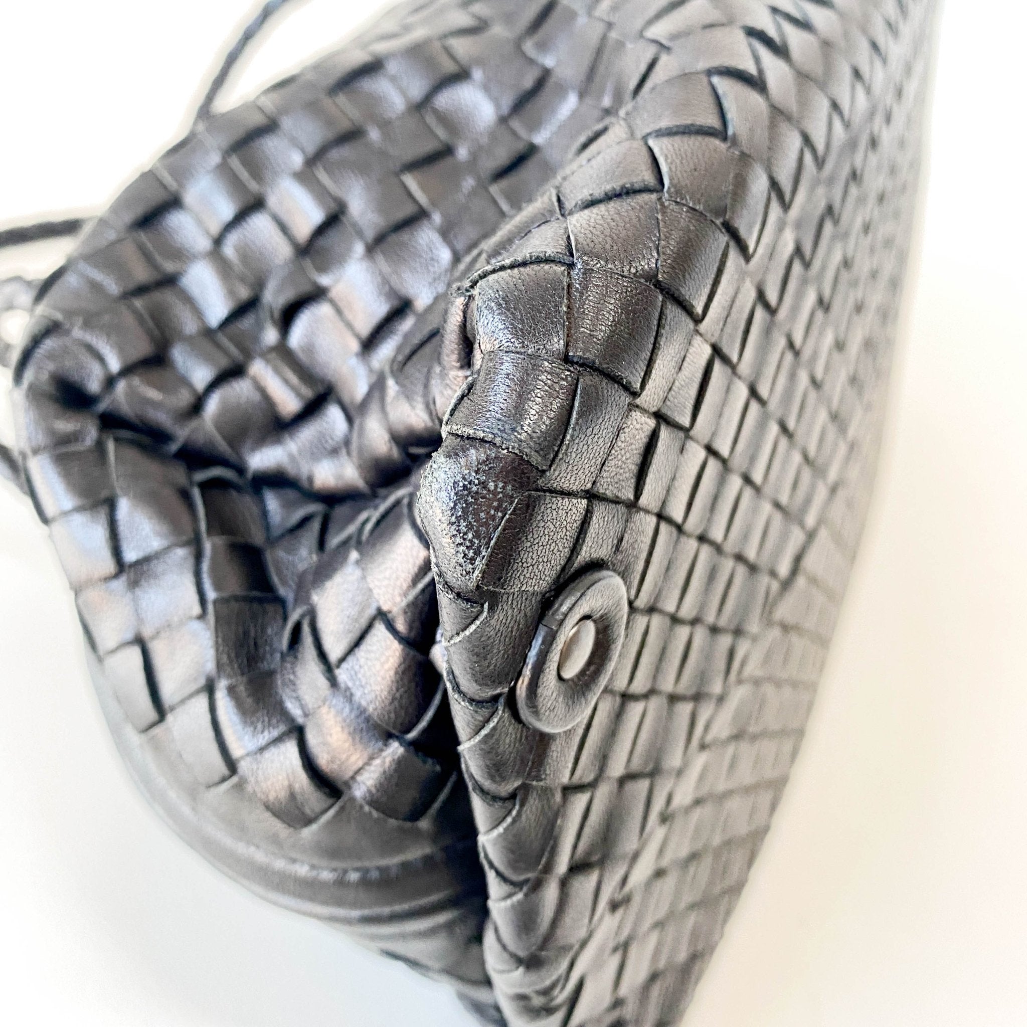 BOTTEGA VENETA Intrecciato Black Leather Bowling Bag, in , Sold by HIVE PRELOVED - Handle Bags, ,