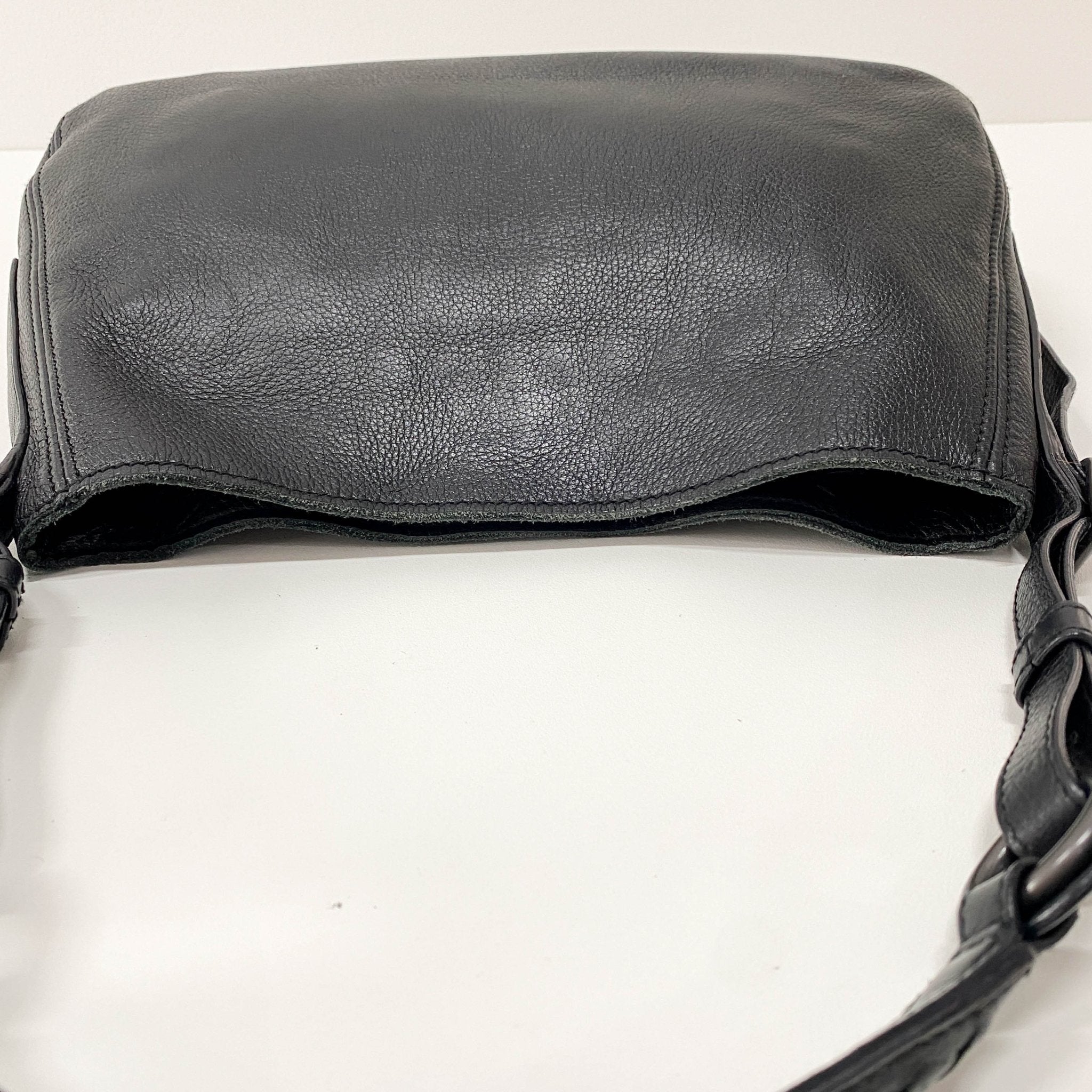 BOTTEGA VENETA Intrecciato Black Leather Handle Bag, in , Sold by HIVE PRELOVED - Shoulder Bags, ,