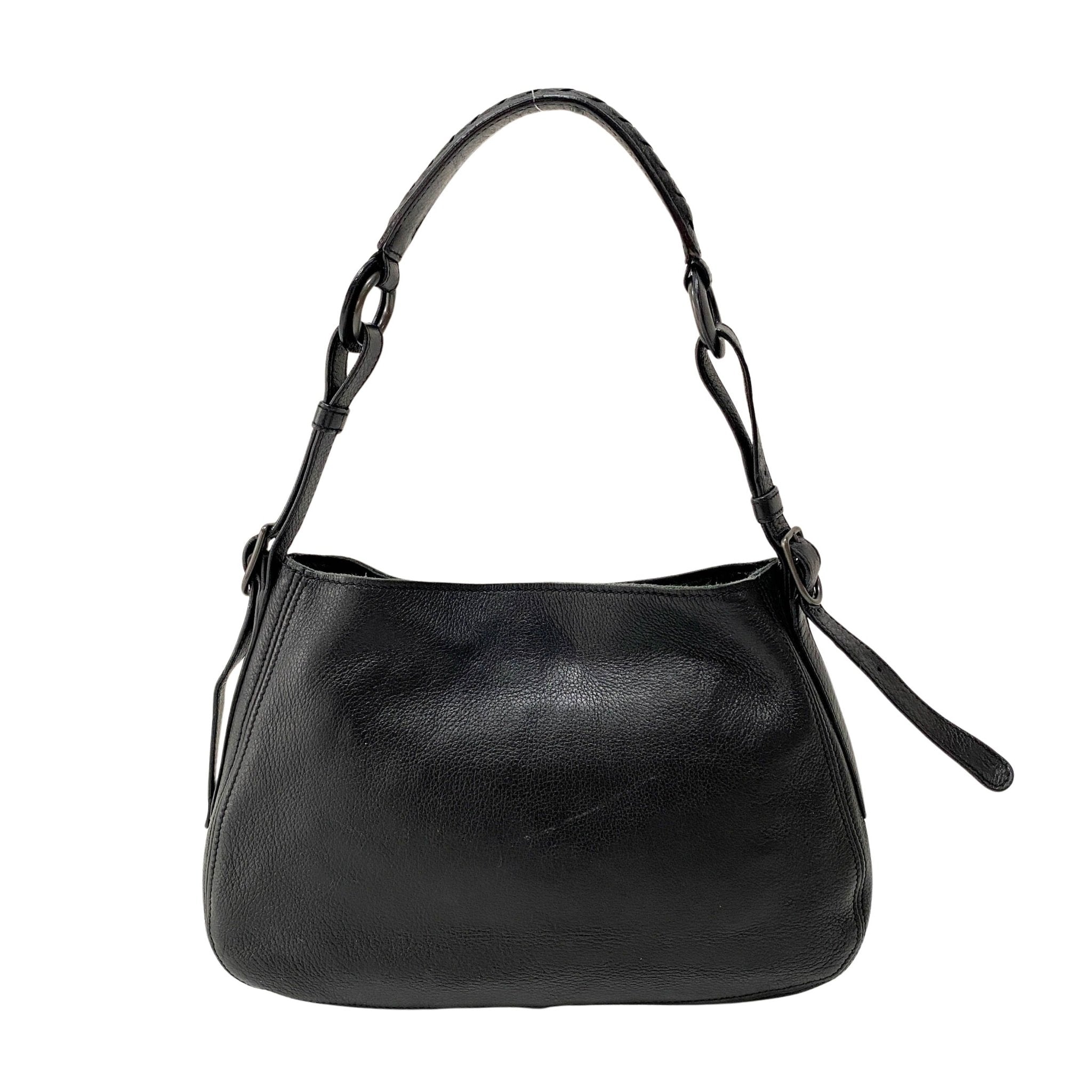 BOTTEGA VENETA Intrecciato Black Leather Handle Bag, in , Sold by HIVE PRELOVED - Shoulder Bags, ,