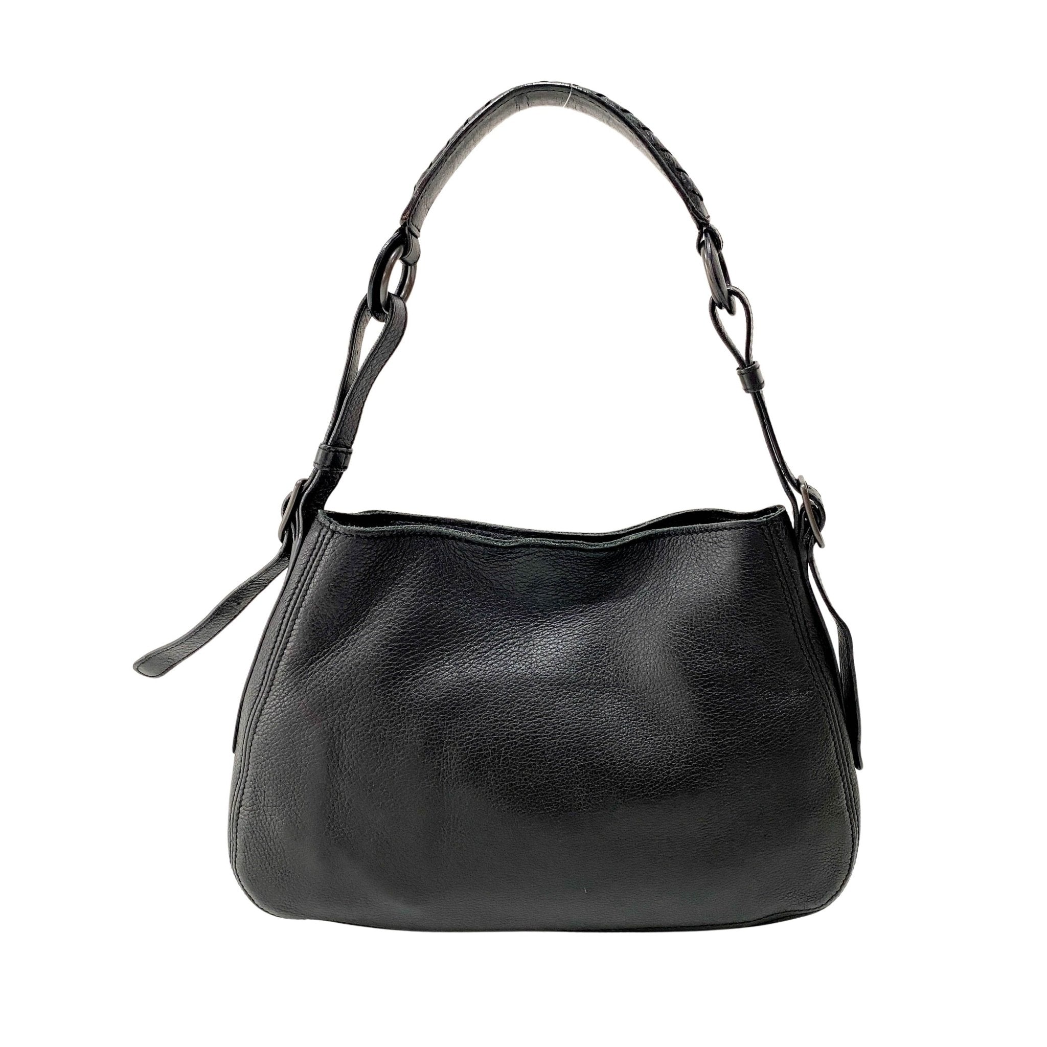 BOTTEGA VENETA Intrecciato Black Leather Handle Bag, in , Sold by HIVE PRELOVED - Shoulder Bags, ,
