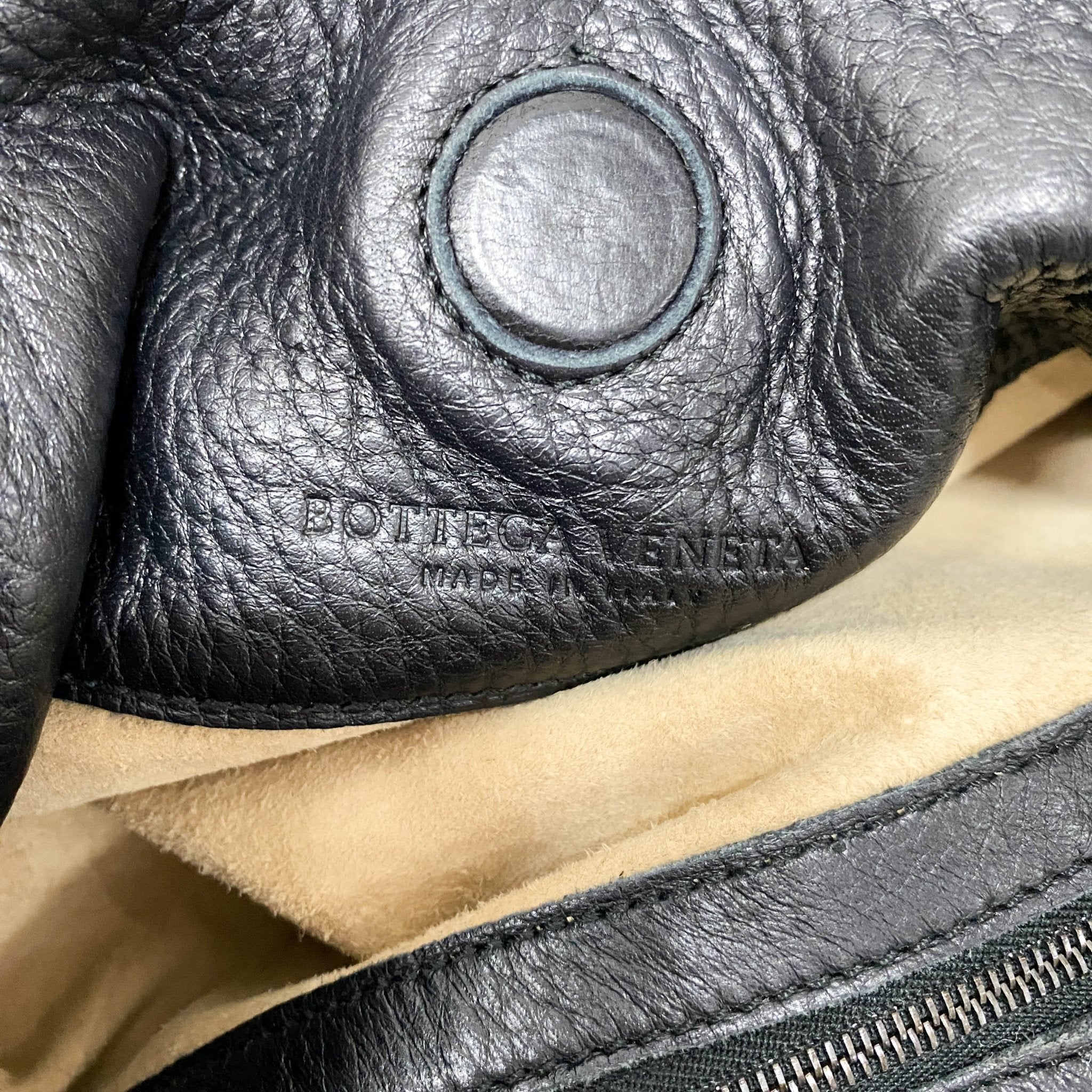 BOTTEGA VENETA Intrecciato Black Leather Handle Bag, in , Sold by HIVE PRELOVED - Shoulder Bags, ,
