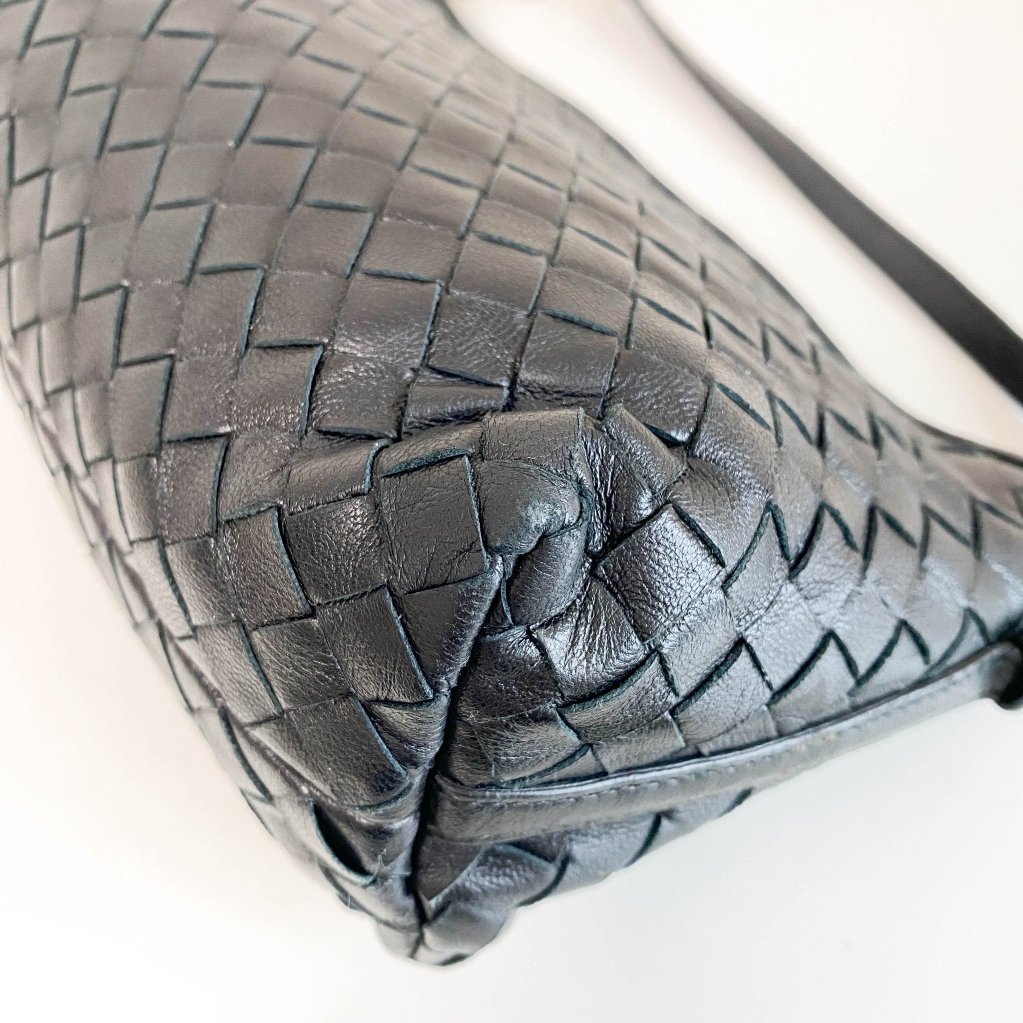 BOTTEGA VENETA Intrecciato Black Leather Hobo Shoulder Bag, in , Sold by HIVE PRELOVED - Shoulder Bags, ,