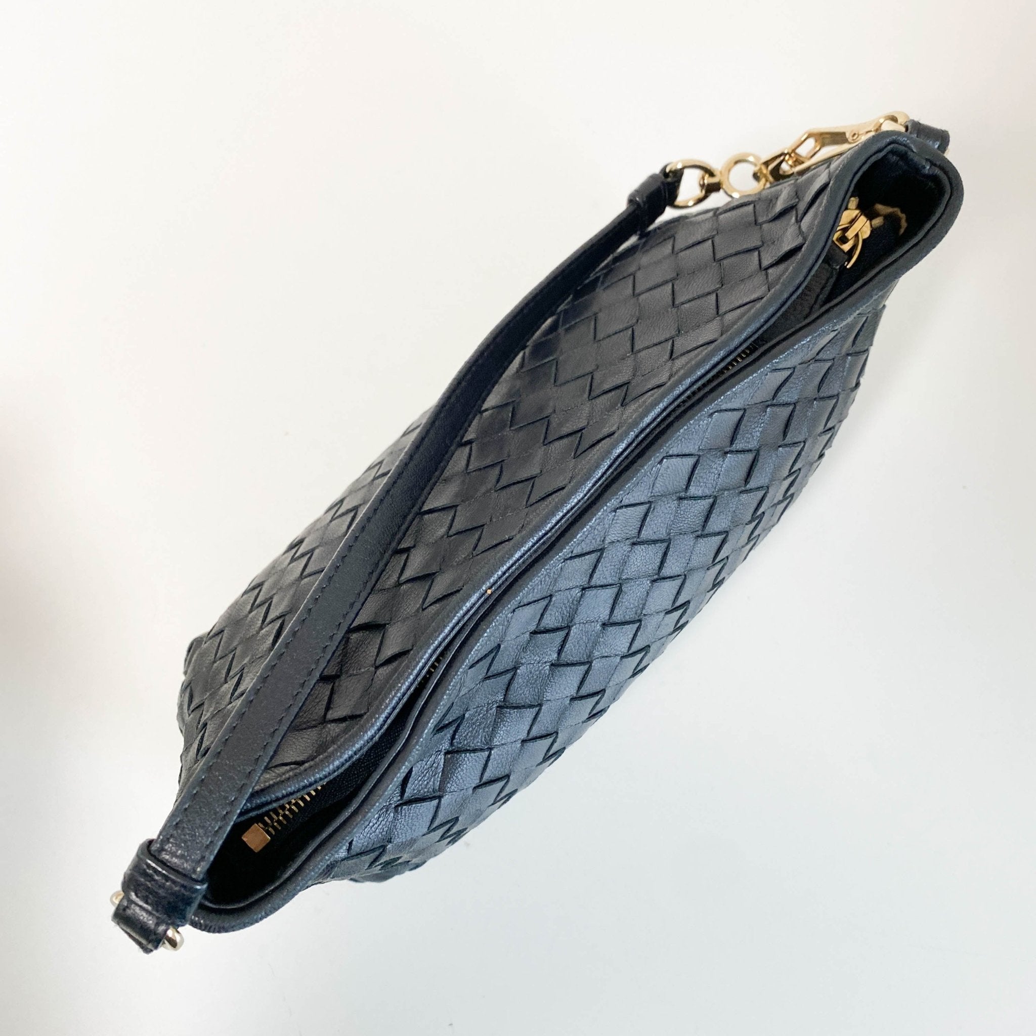 BOTTEGA VENETA Intrecciato Black Leather Hobo Shoulder Bag, in , Sold by HIVE PRELOVED - Shoulder Bags, ,