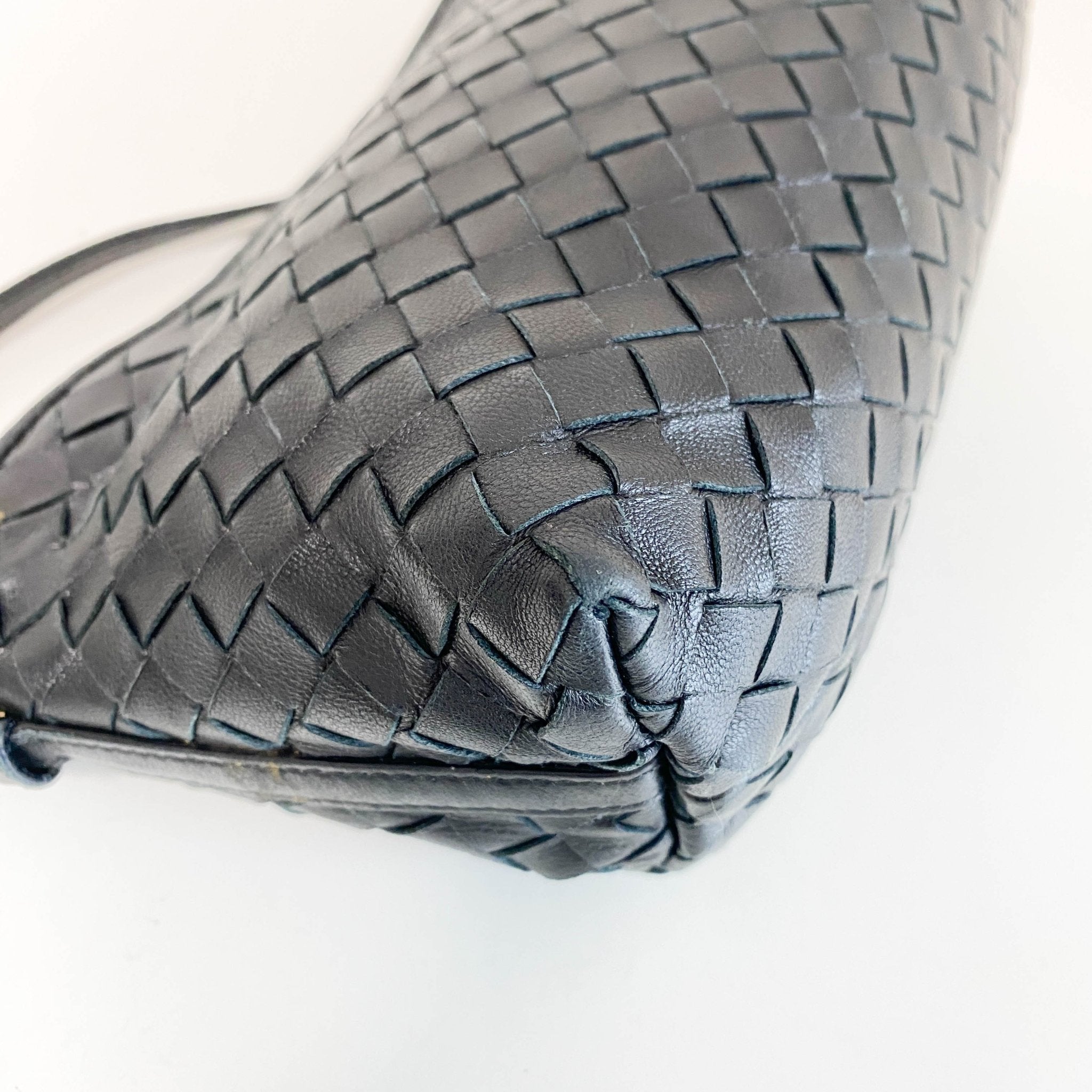 BOTTEGA VENETA Intrecciato Black Leather Hobo Shoulder Bag, in , Sold by HIVE PRELOVED - Shoulder Bags, ,