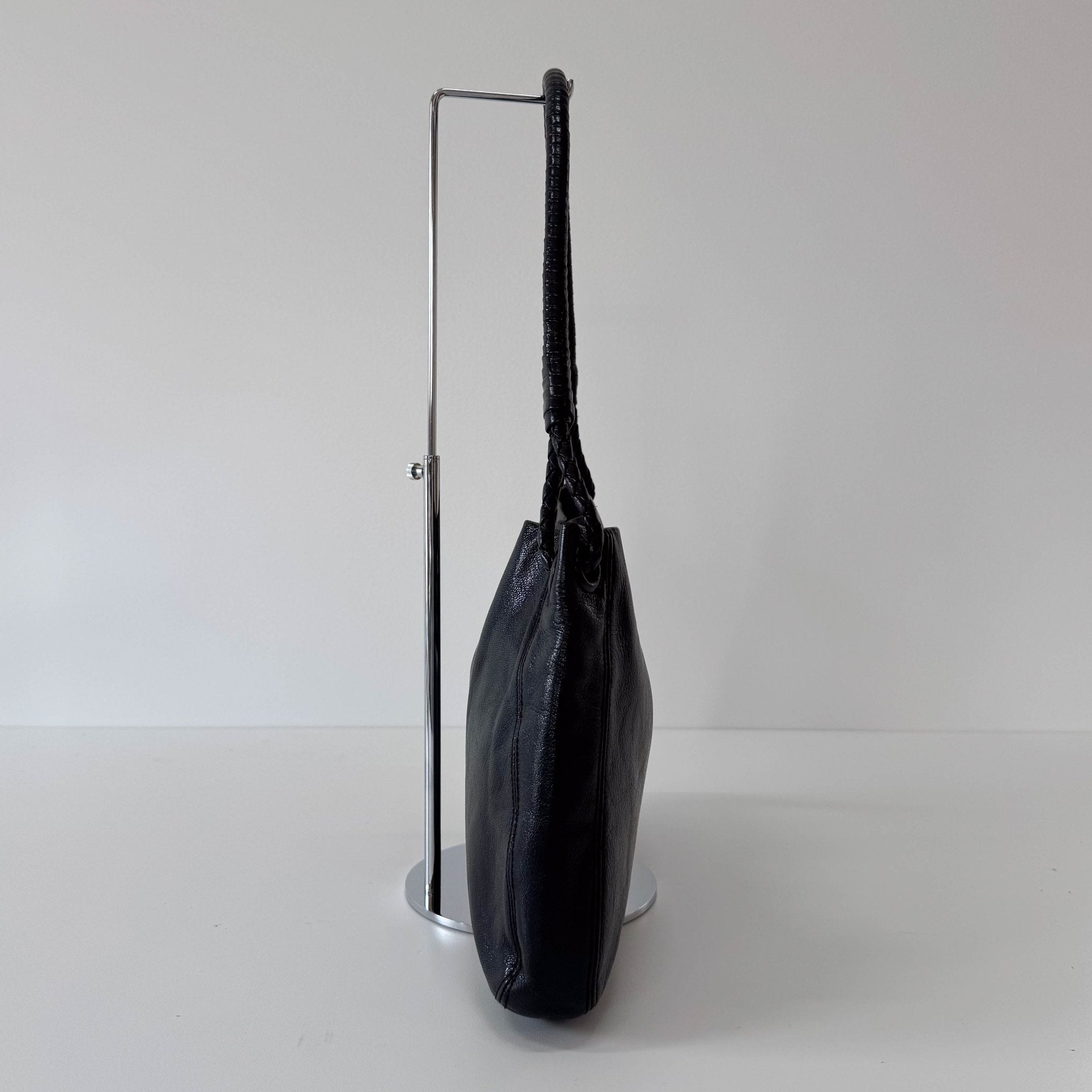 BOTTEGA VENETA Intrecciato Black Leather Shoulder Bag, in , Sold by HIVE PRELOVED - Shoulder Bags, ,