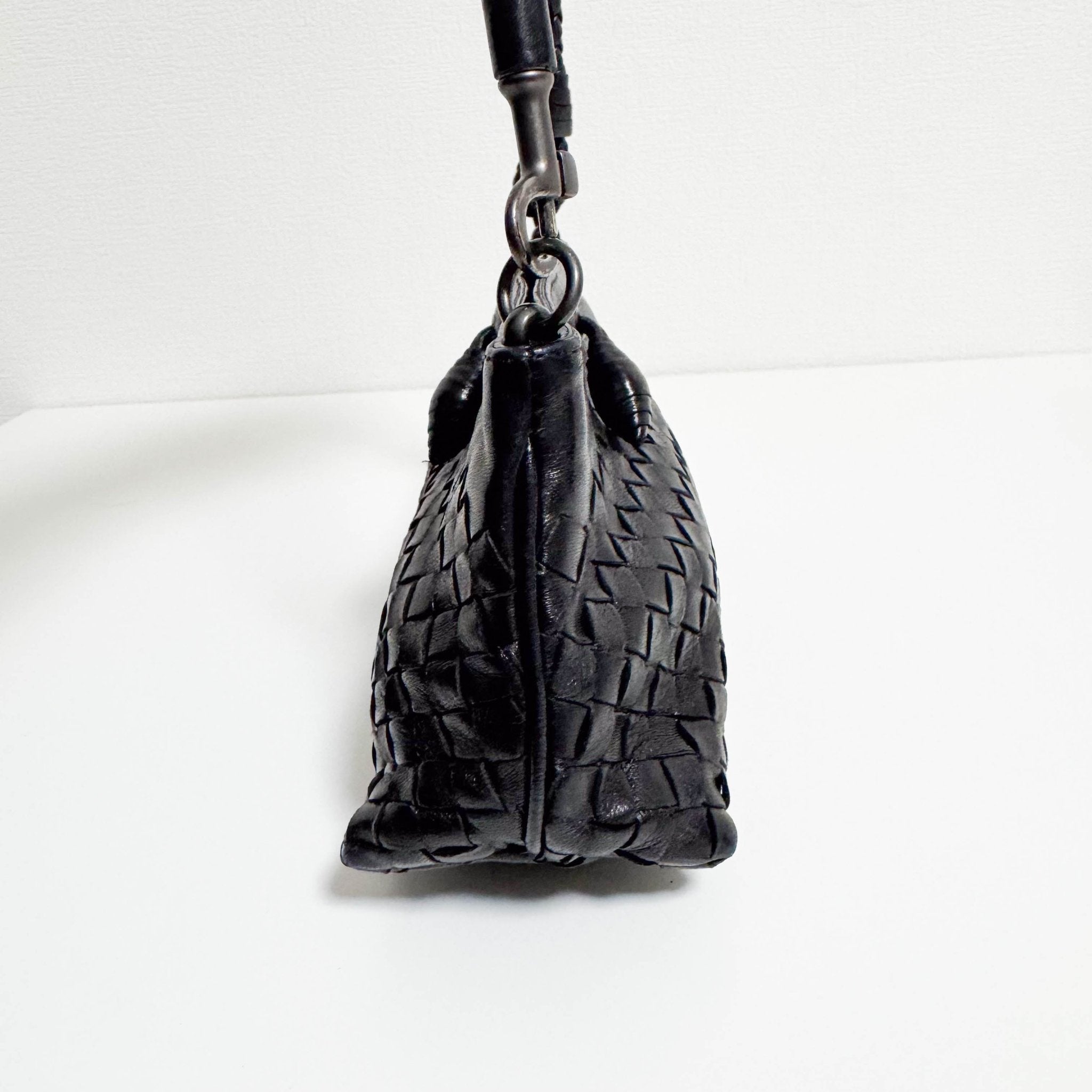 BOTTEGA VENETA Intrecciato Black Leather Shoulder Bag, in , Sold by HIVE PRELOVED - Shoulder Bags, ,