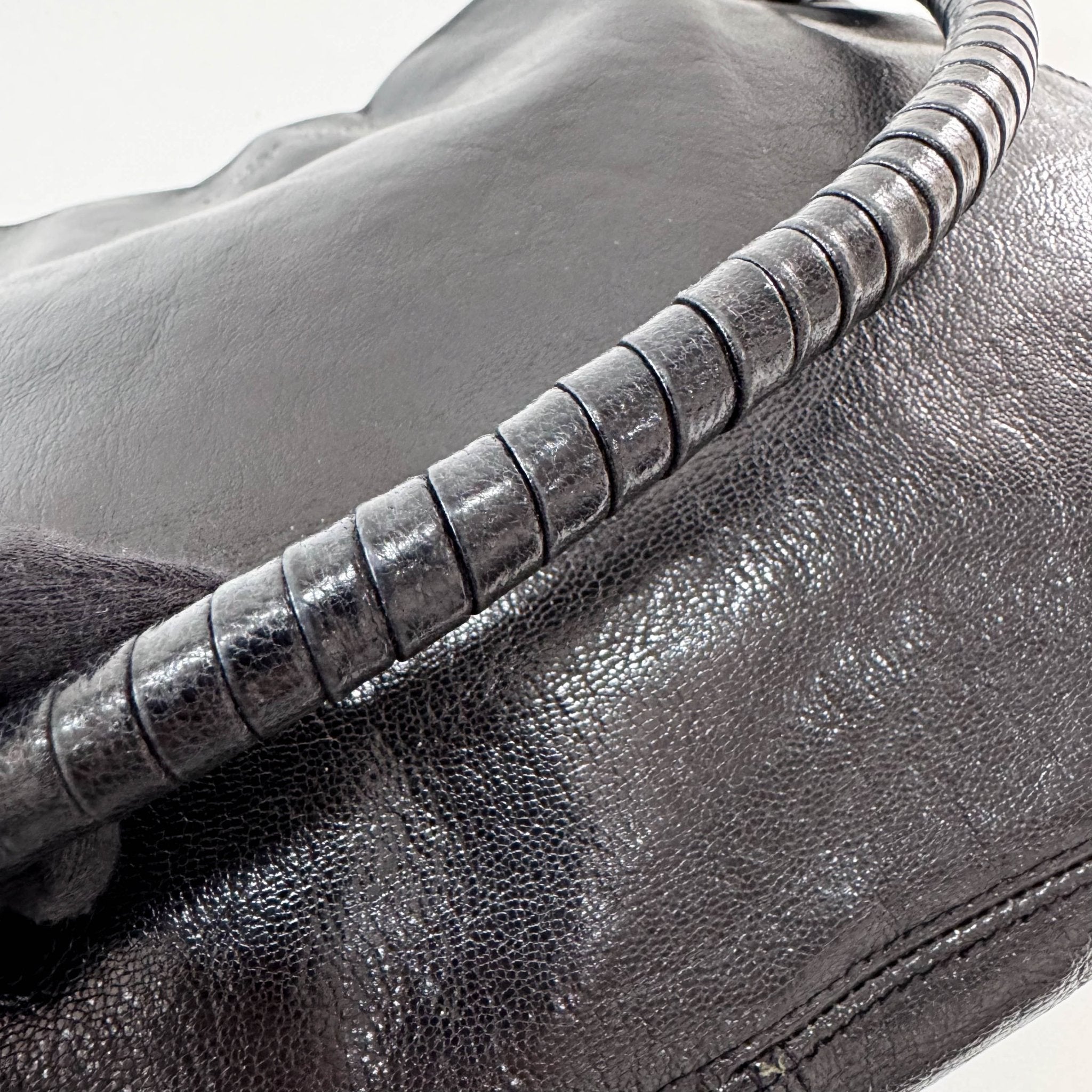 BOTTEGA VENETA Intrecciato Black Leather Shoulder Bag, in , Sold by HIVE PRELOVED - Shoulder Bags, ,