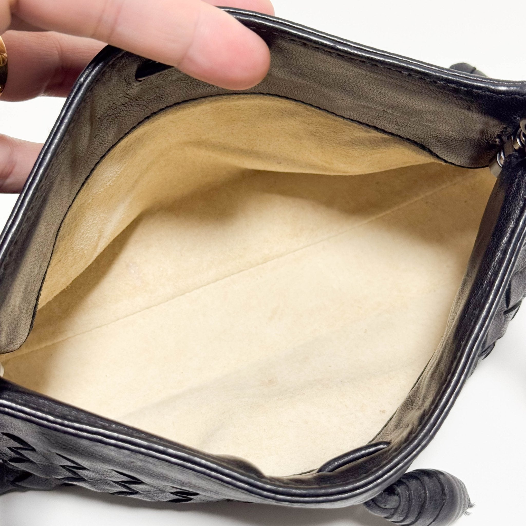 BOTTEGA VENETA Intrecciato Black Leather Shoulder Bag, in , Sold by HIVE PRELOVED - Shoulder Bags, ,