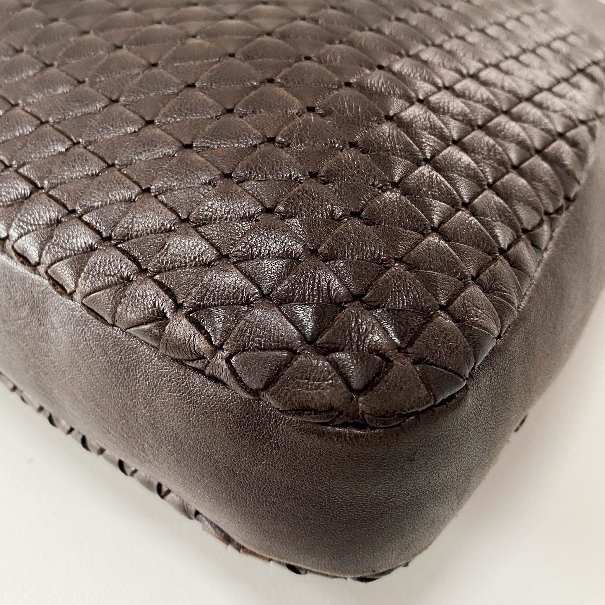 BOTTEGA VENETA Intrecciato Brown Leather Handle Bag, in , Sold by HIVE PRELOVED - Shoulder Bags, ,