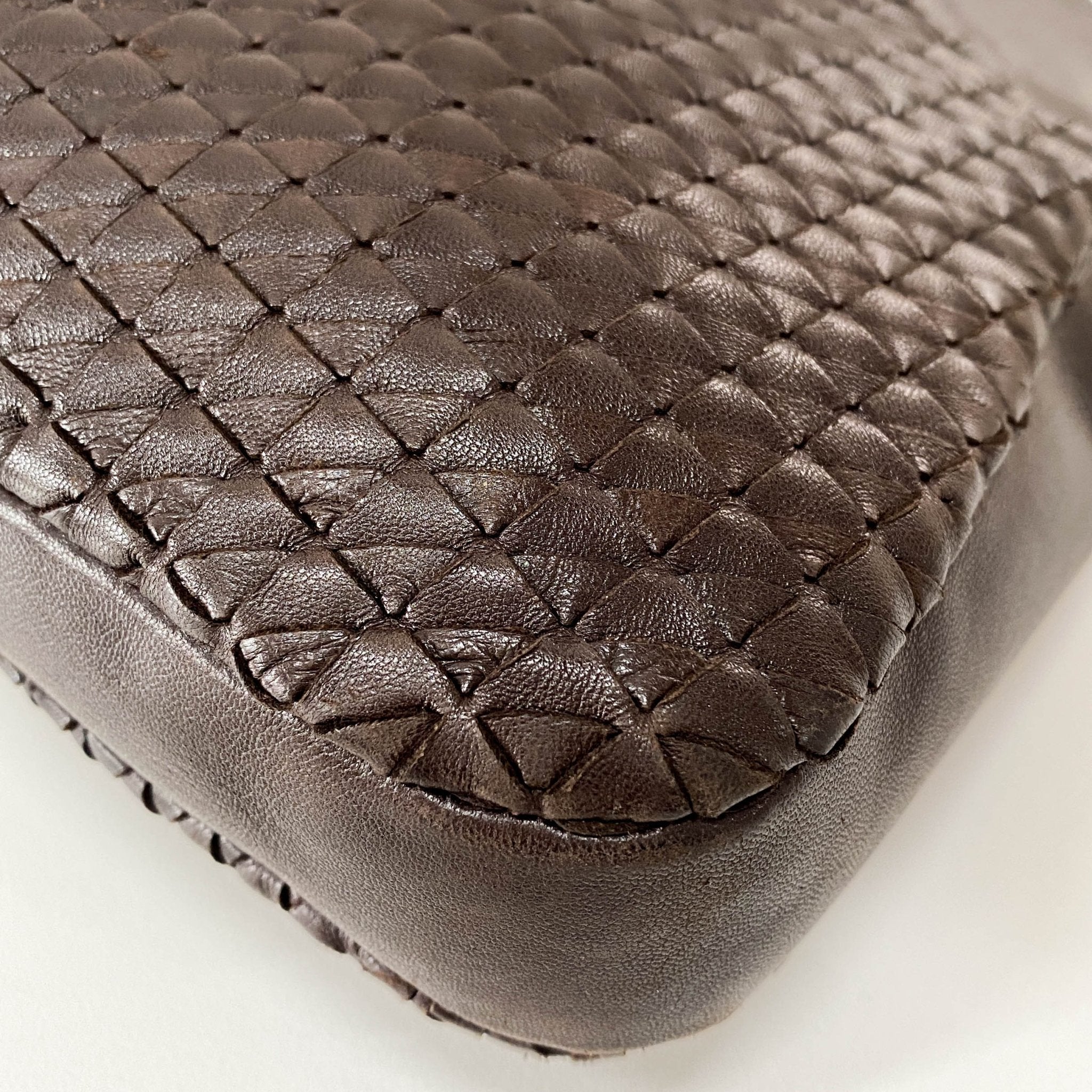 BOTTEGA VENETA Intrecciato Brown Leather Handle Bag, in , Sold by HIVE PRELOVED - Shoulder Bags, ,