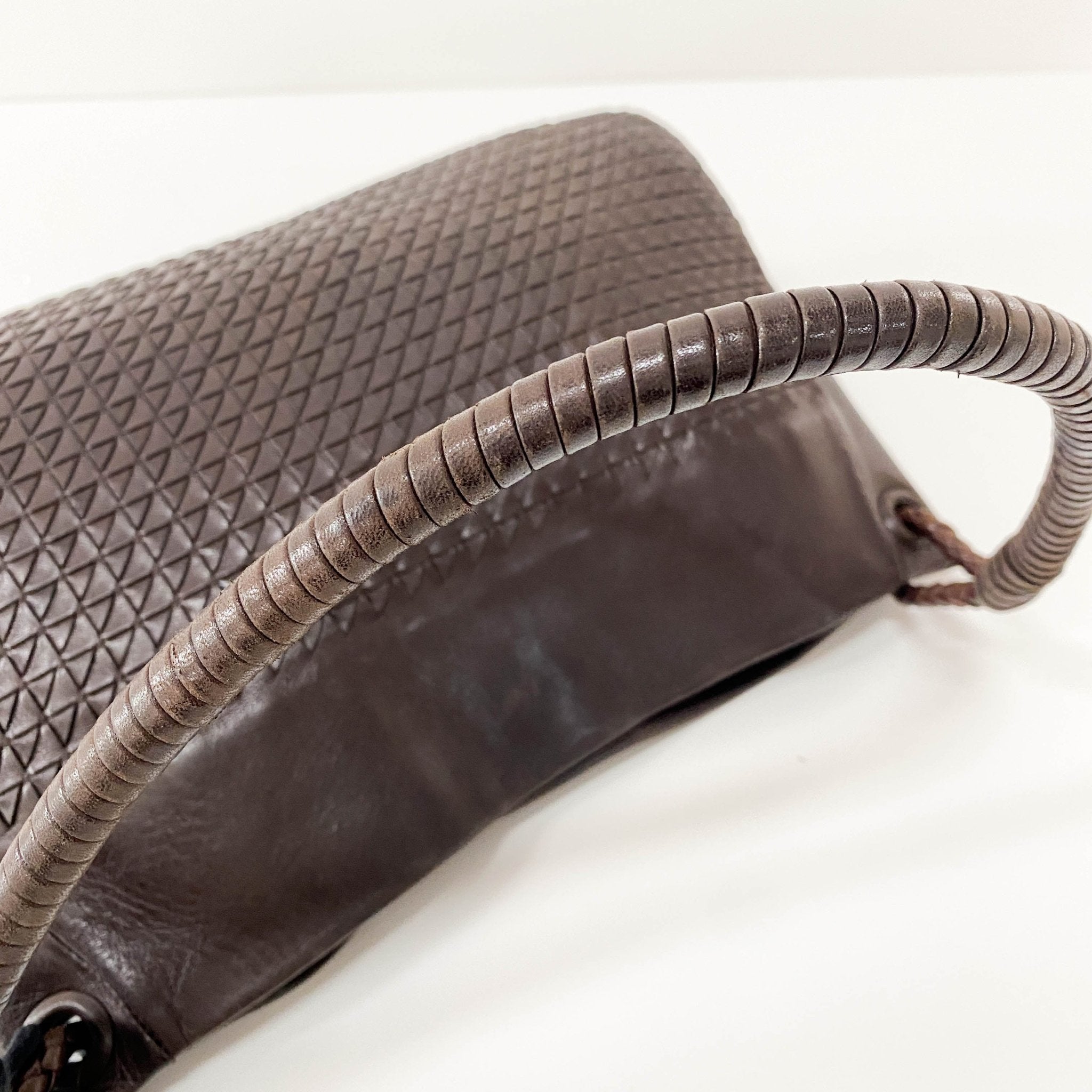BOTTEGA VENETA Intrecciato Brown Leather Handle Bag, in , Sold by HIVE PRELOVED - Shoulder Bags, ,