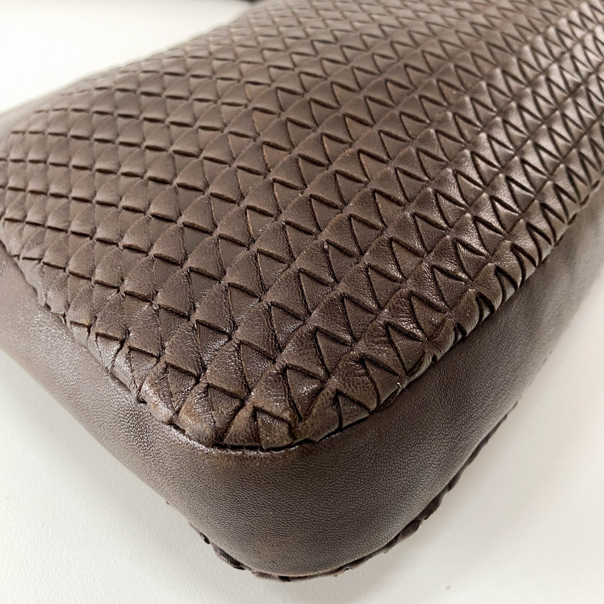 BOTTEGA VENETA Intrecciato Brown Leather Handle Bag, in , Sold by HIVE PRELOVED - Shoulder Bags, ,