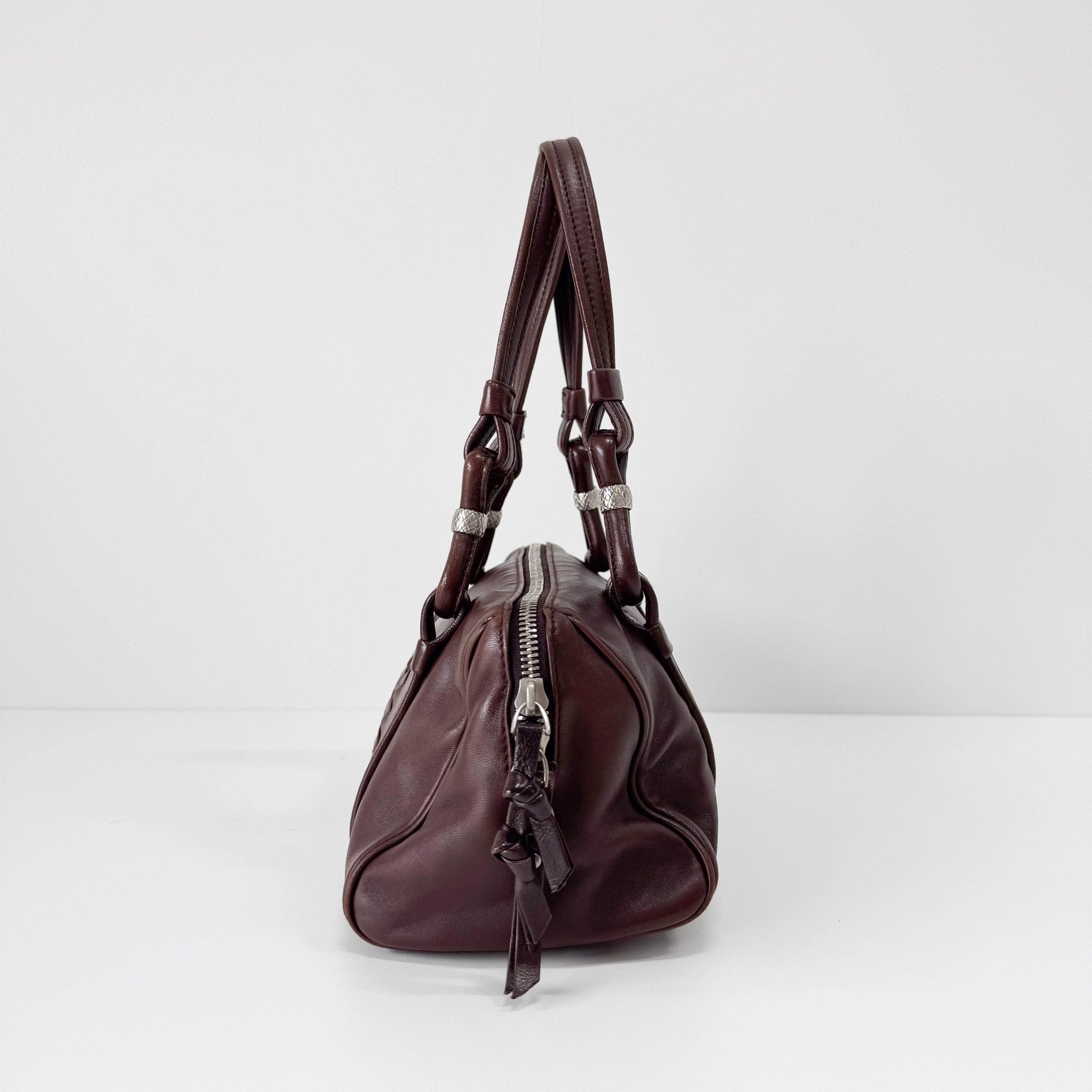 BOTTEGA VENETA Intrecciato Brown Leather Handle Bag, in , Sold by HIVE PRELOVED - Handle Bags, ,