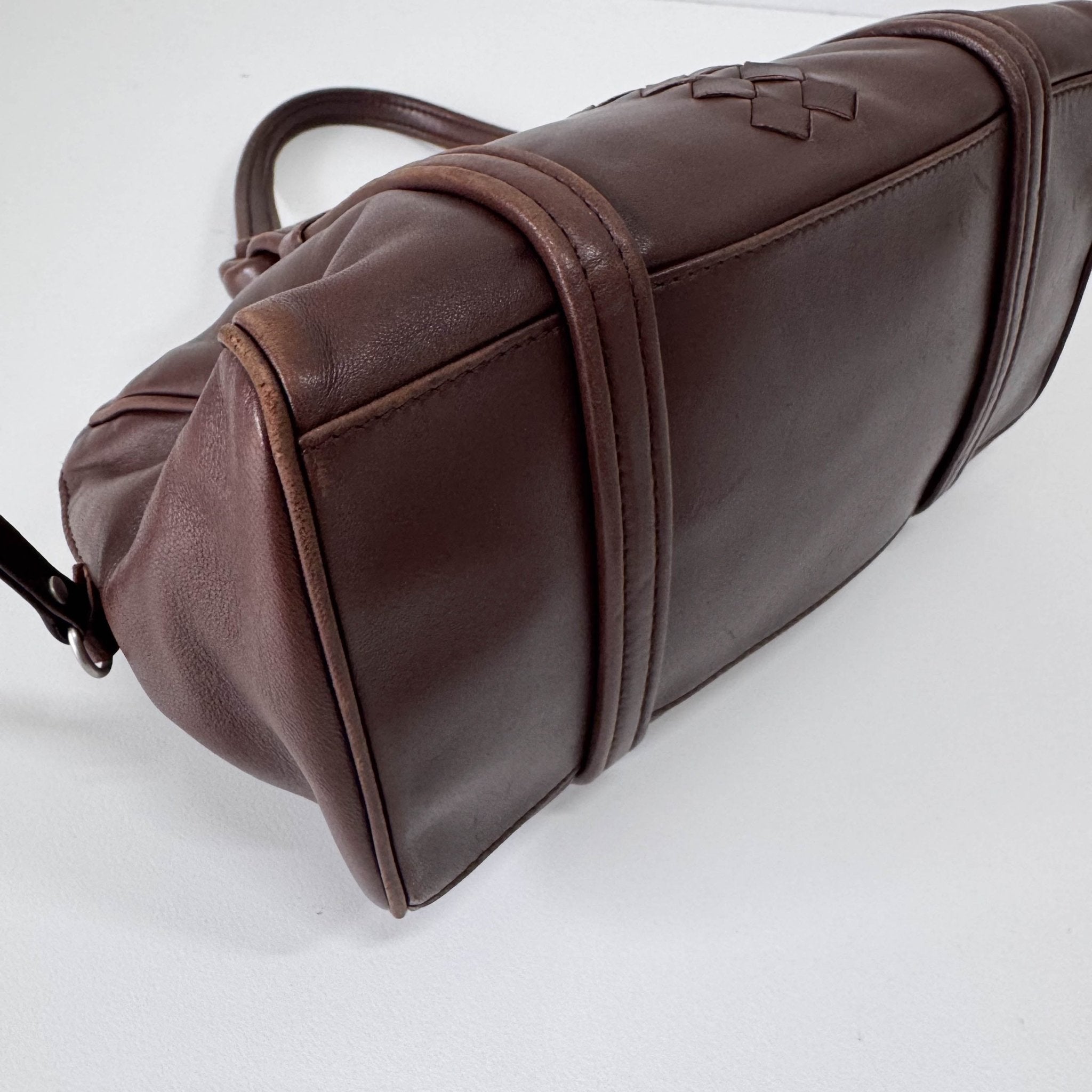 BOTTEGA VENETA Intrecciato Brown Leather Handle Bag, in , Sold by HIVE PRELOVED - Handle Bags, ,