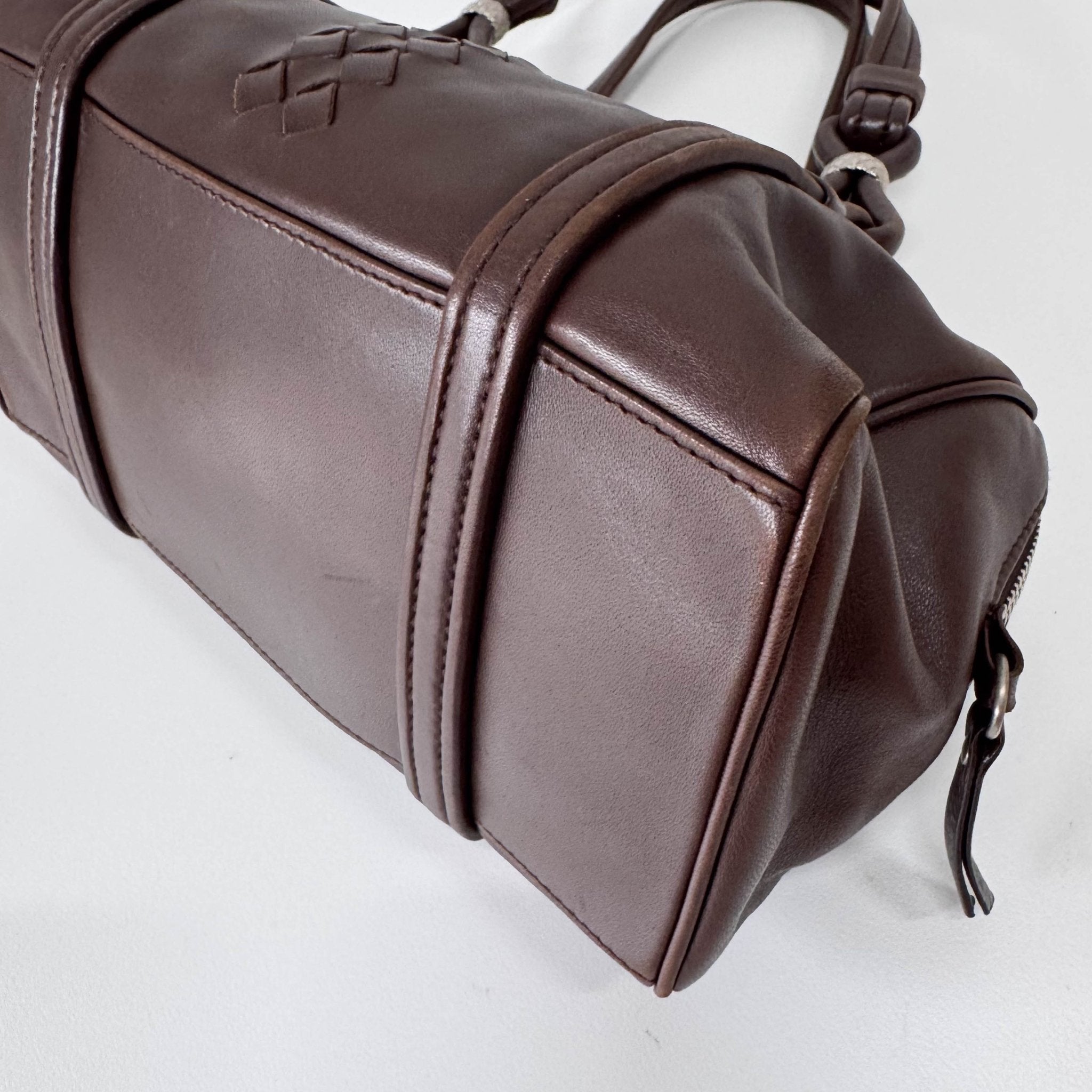 BOTTEGA VENETA Intrecciato Brown Leather Handle Bag, in , Sold by HIVE PRELOVED - Handle Bags, ,