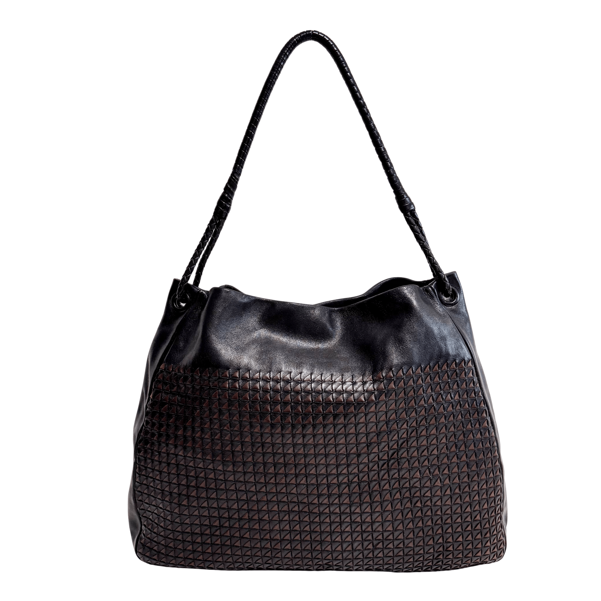BOTTEGA VENETA Intrecciato Brown Leather Hobo Shoulder Bag, in , Sold by HIVE PRELOVED - Shoulder Bags, ,