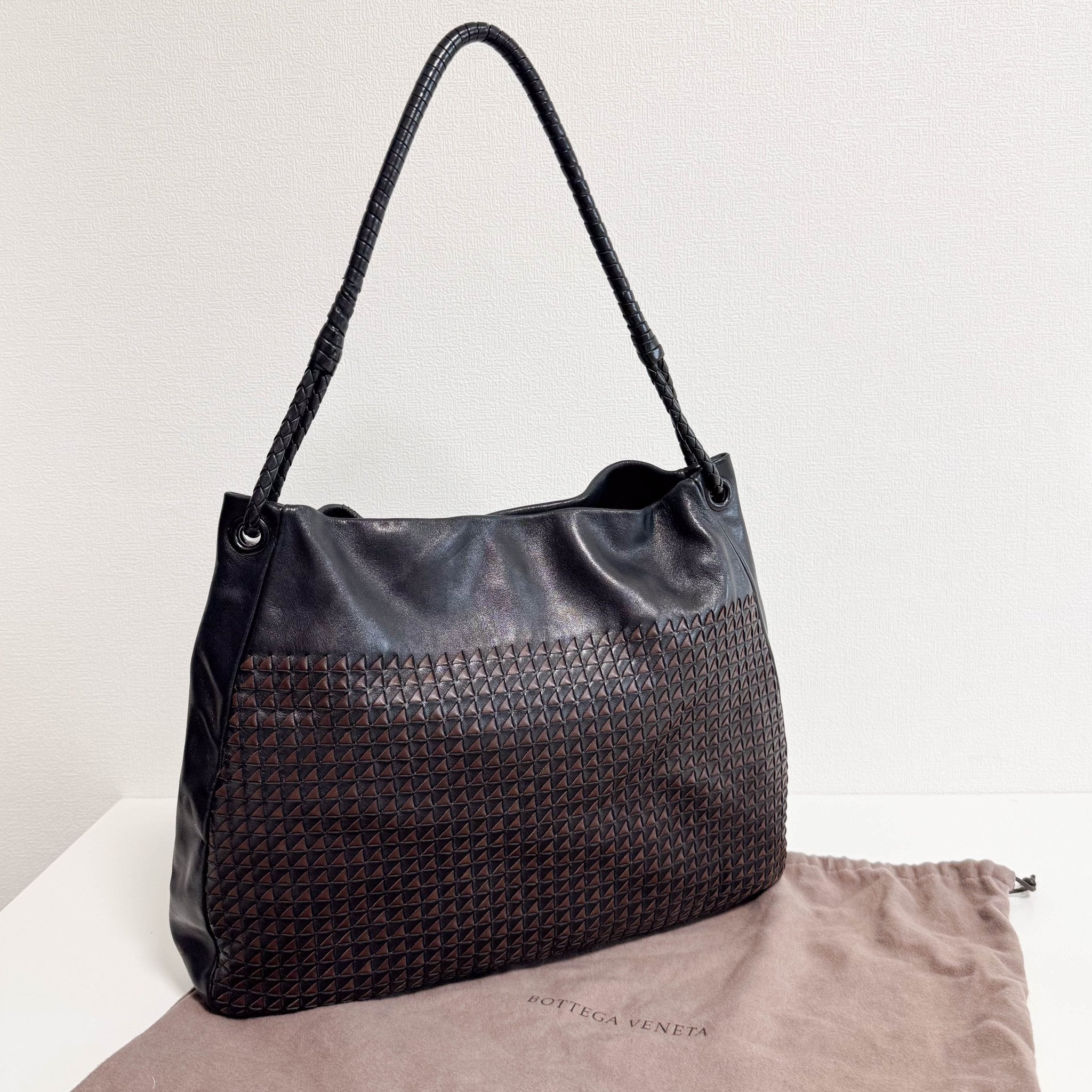 BOTTEGA VENETA Intrecciato Brown Leather Hobo Shoulder Bag, in , Sold by HIVE PRELOVED - Shoulder Bags, ,