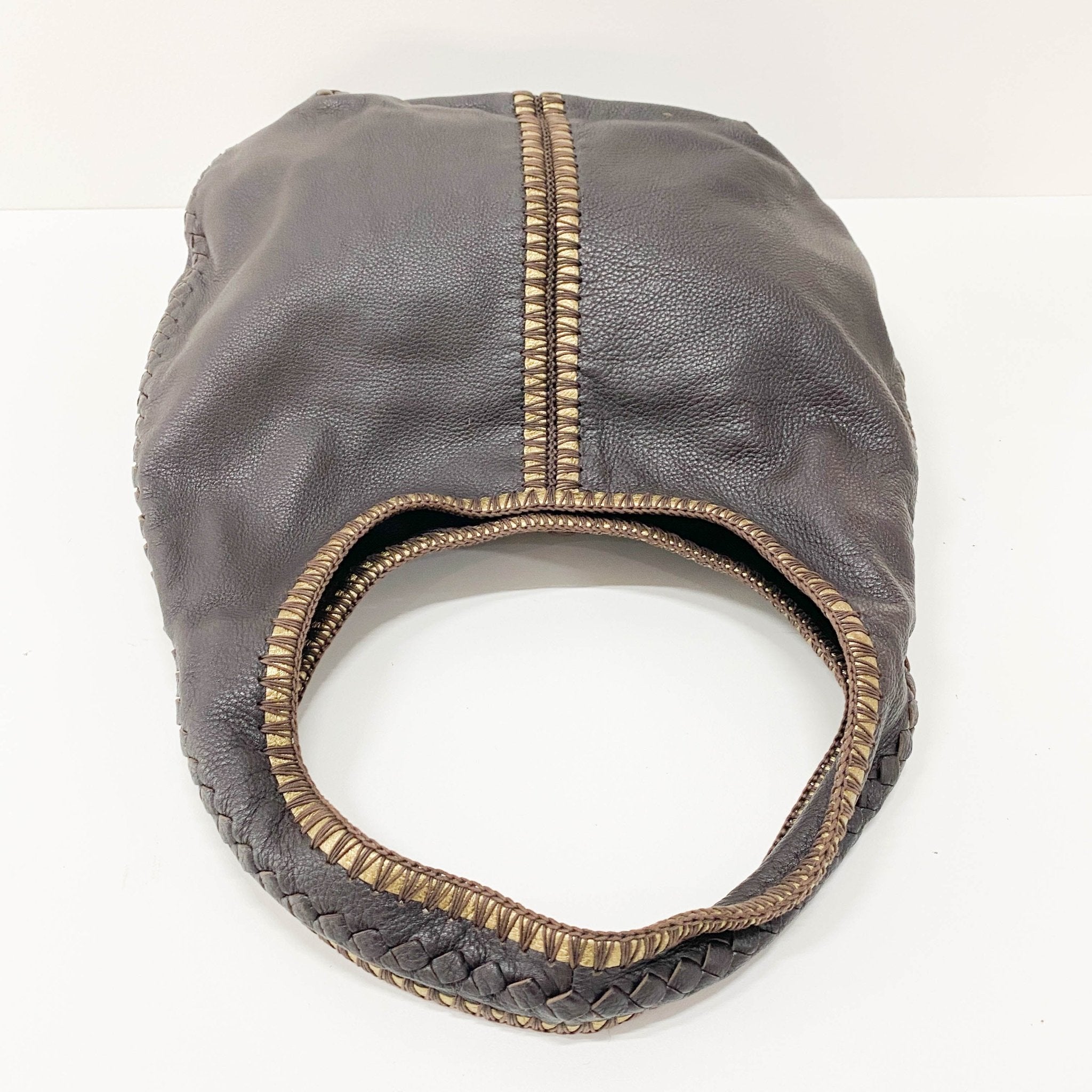 BOTTEGA VENETA Intrecciato Brown Leather Hobo Shoulder Bag, in , Sold by HIVE PRELOVED - Shoulder Bags, ,
