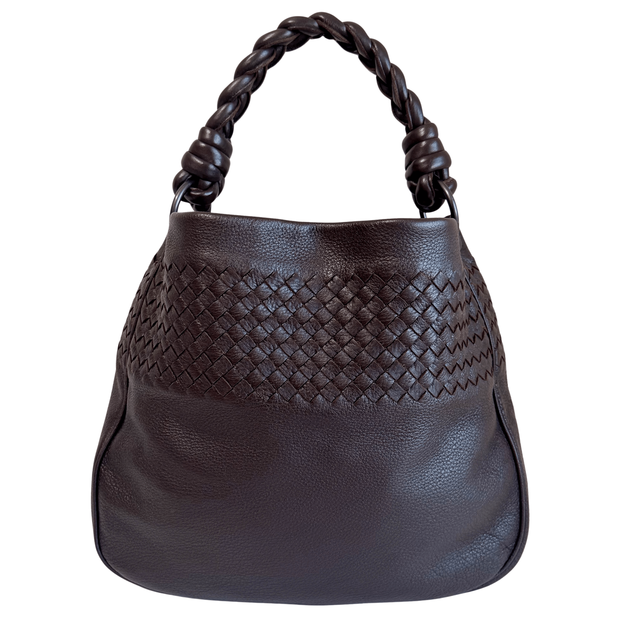 BOTTEGA VENETA Intrecciato Brown Leather Hobo Shoulder Bag, in , Sold by HIVE PRELOVED - Shoulder Bags, ,