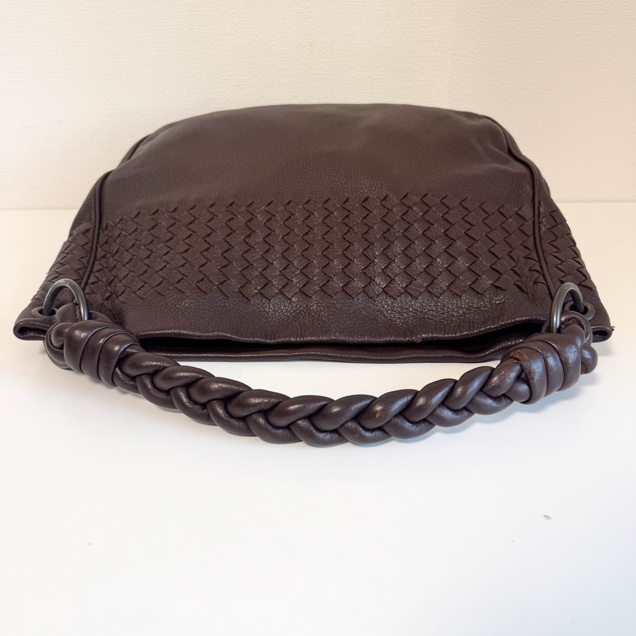 BOTTEGA VENETA Intrecciato Brown Leather Hobo Shoulder Bag, in , Sold by HIVE PRELOVED - Shoulder Bags, ,