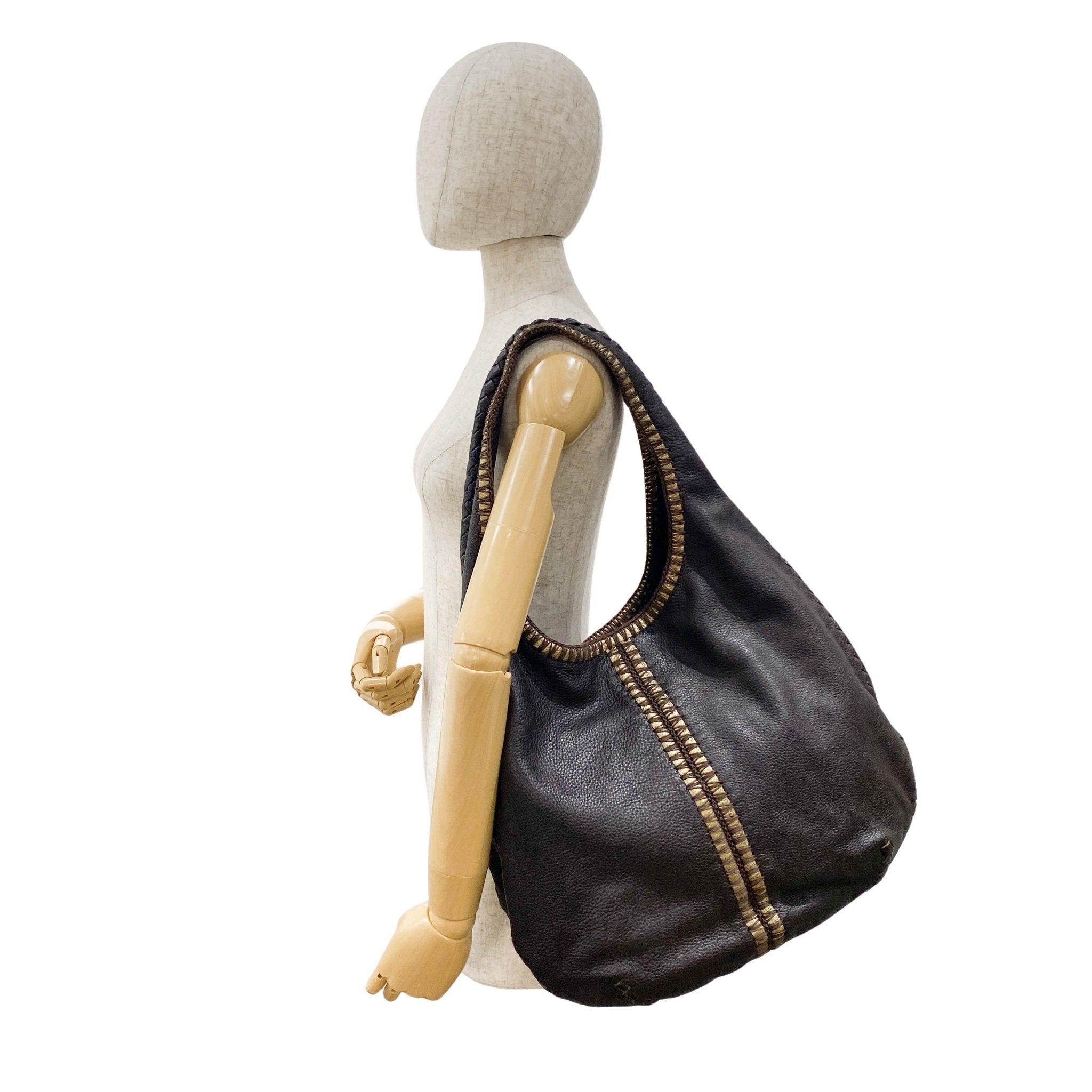 BOTTEGA VENETA Intrecciato Brown Leather Hobo Shoulder Bag, in , Sold by HIVE PRELOVED - Shoulder Bags, ,