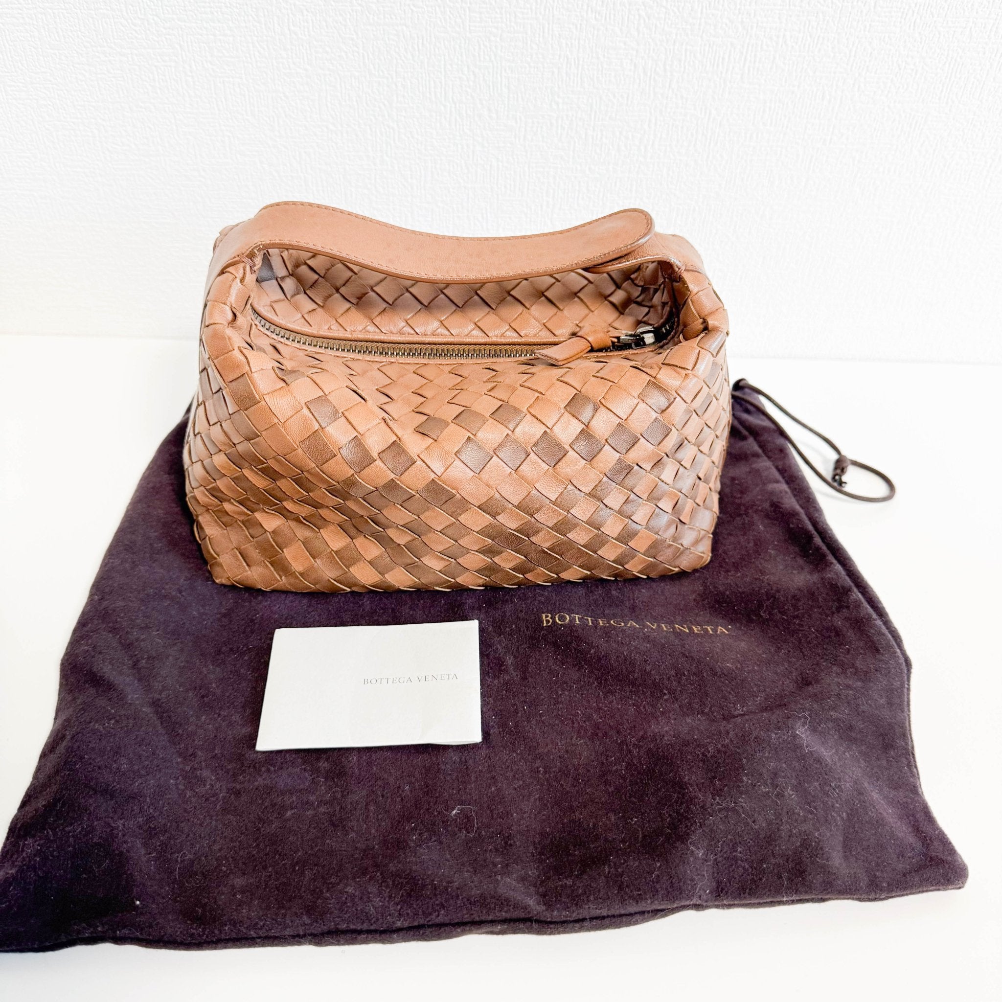BOTTEGA VENETA Intrecciato Brown Leather Mini Veneta Pouch Bag, in , Sold by HIVE PRELOVED - Handle Bags, ,