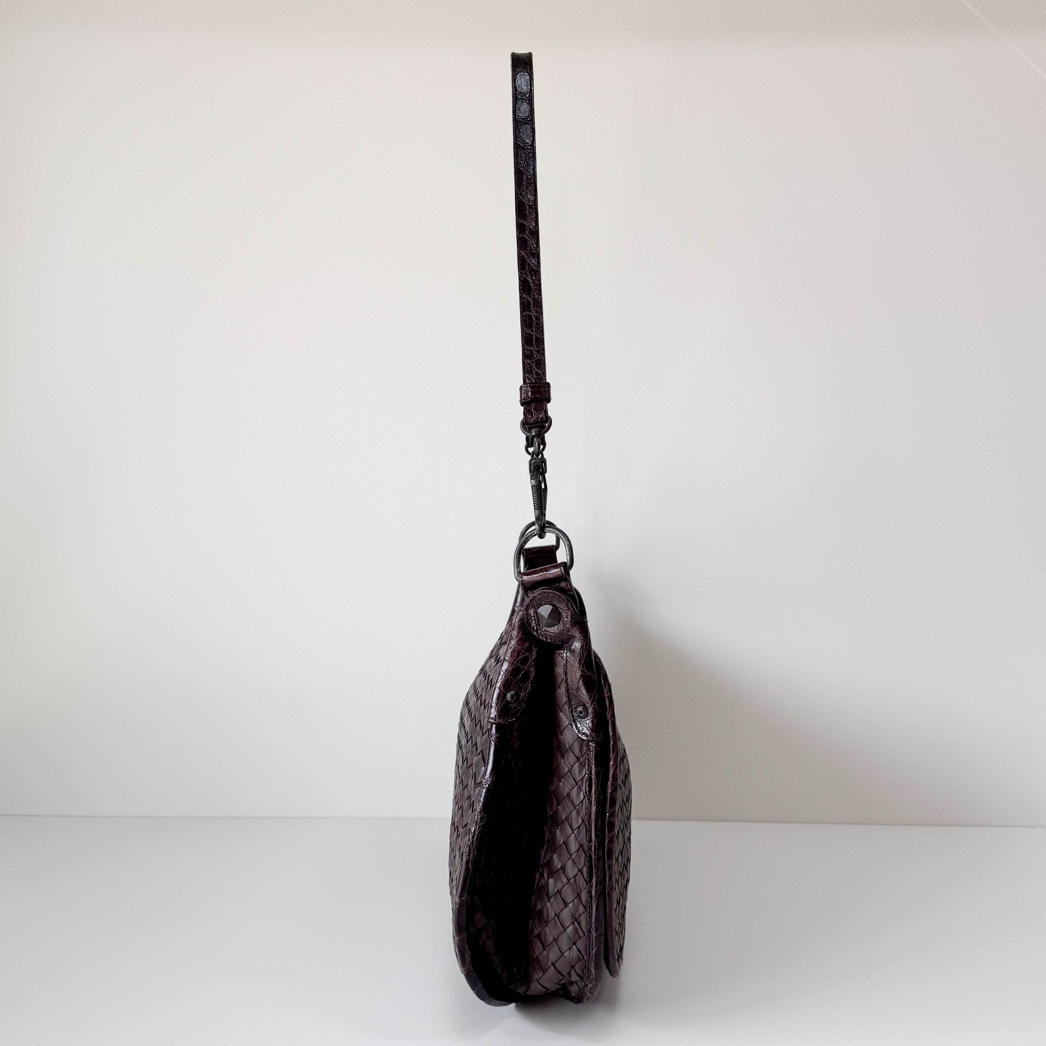 BOTTEGA VENETA Intrecciato Brown Leather Shoulder Bag, in , Sold by HIVE PRELOVED - Shoulder Bags, ,