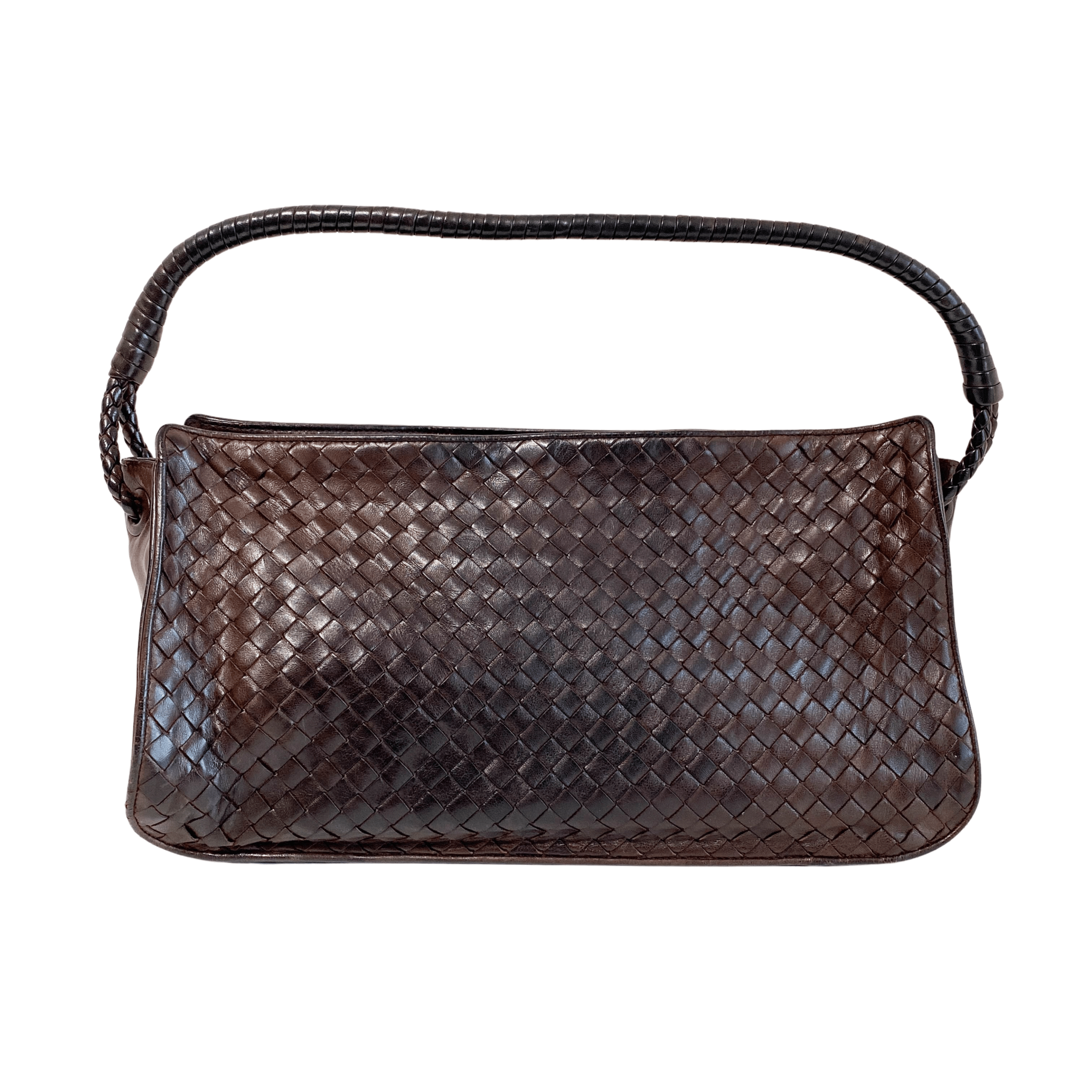 BOTTEGA VENETA Intrecciato Brown Leather Shoulder Bag, in , Sold by HIVE PRELOVED - Shoulder Bags, ,