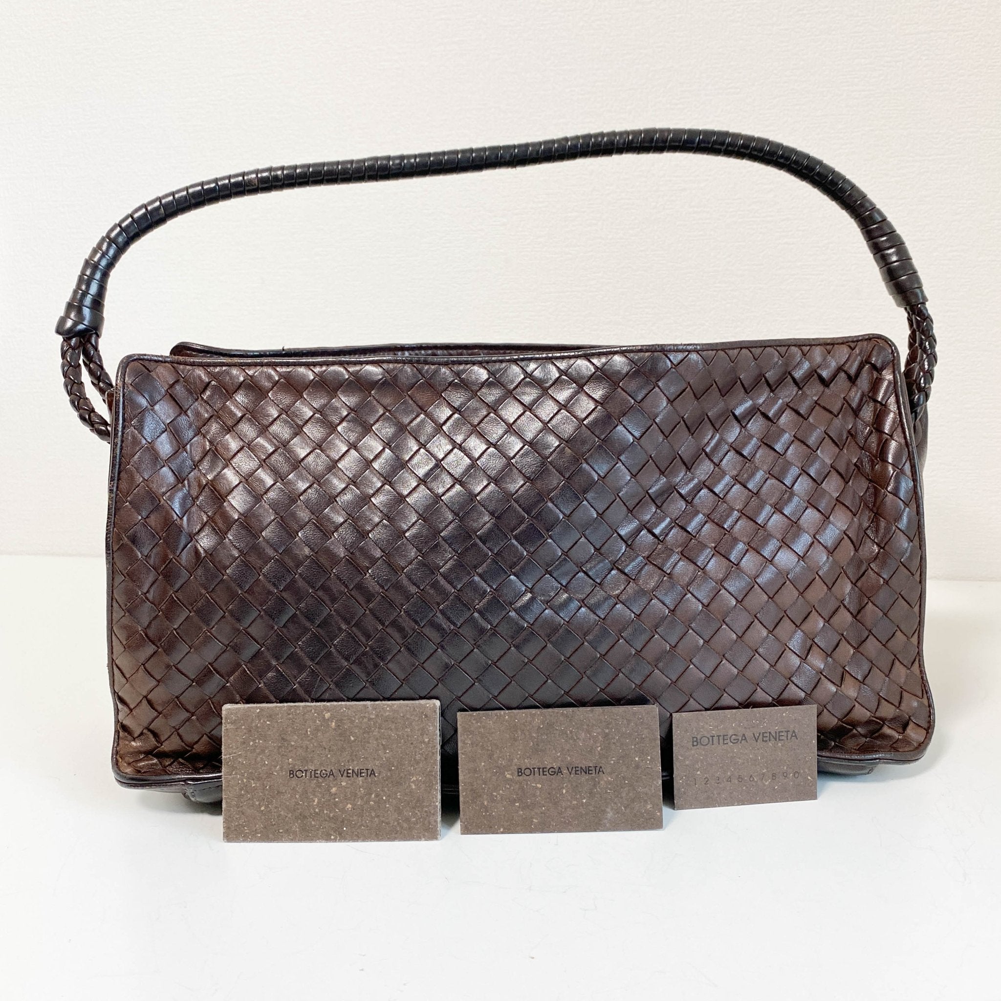 BOTTEGA VENETA Intrecciato Brown Leather Shoulder Bag, in , Sold by HIVE PRELOVED - Shoulder Bags, ,