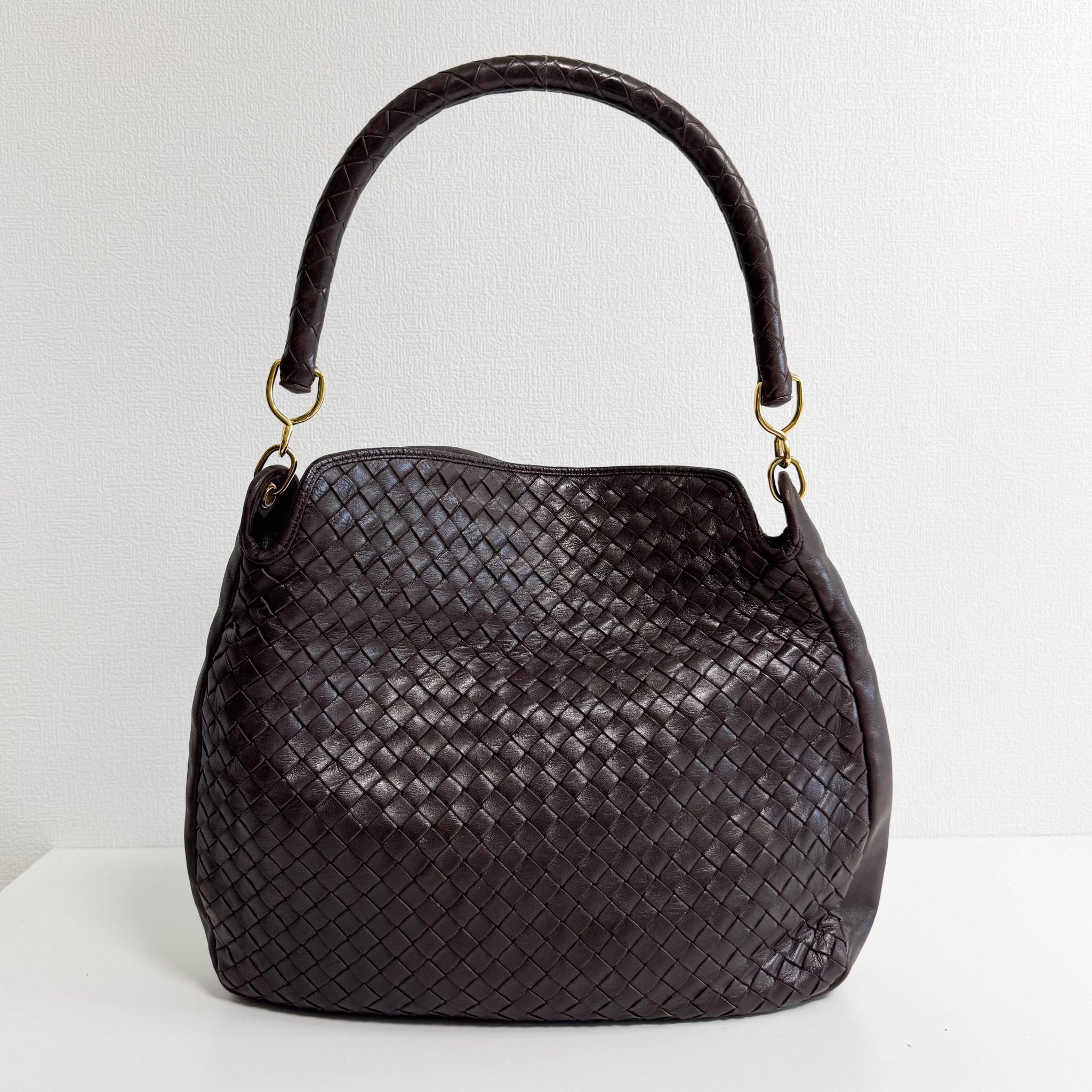 BOTTEGA VENETA Intrecciato Brown Leather Shoulder Bag, in , Sold by HIVE PRELOVED - Shoulder Bags, ,