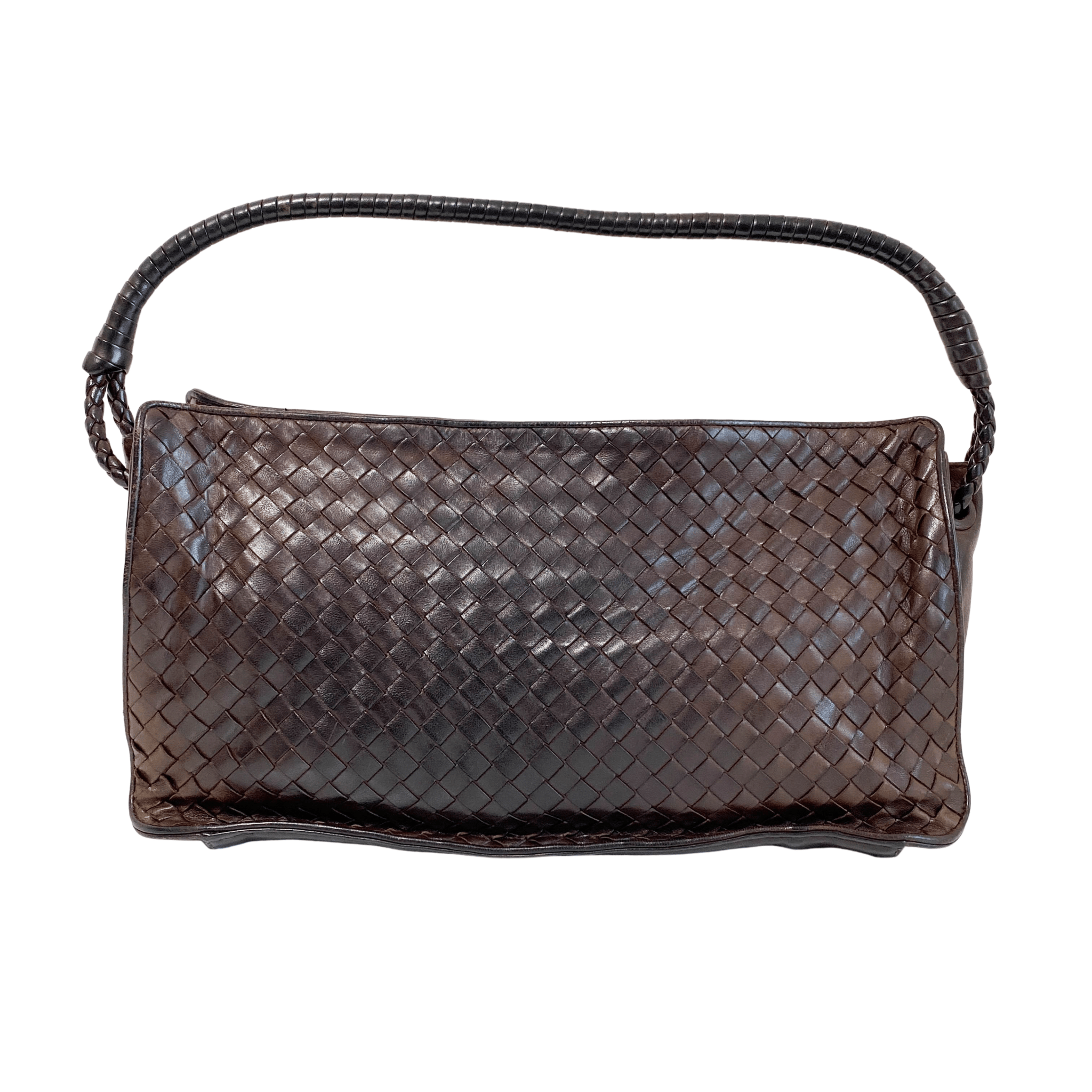 BOTTEGA VENETA Intrecciato Brown Leather Shoulder Bag, in , Sold by HIVE PRELOVED - Shoulder Bags, ,