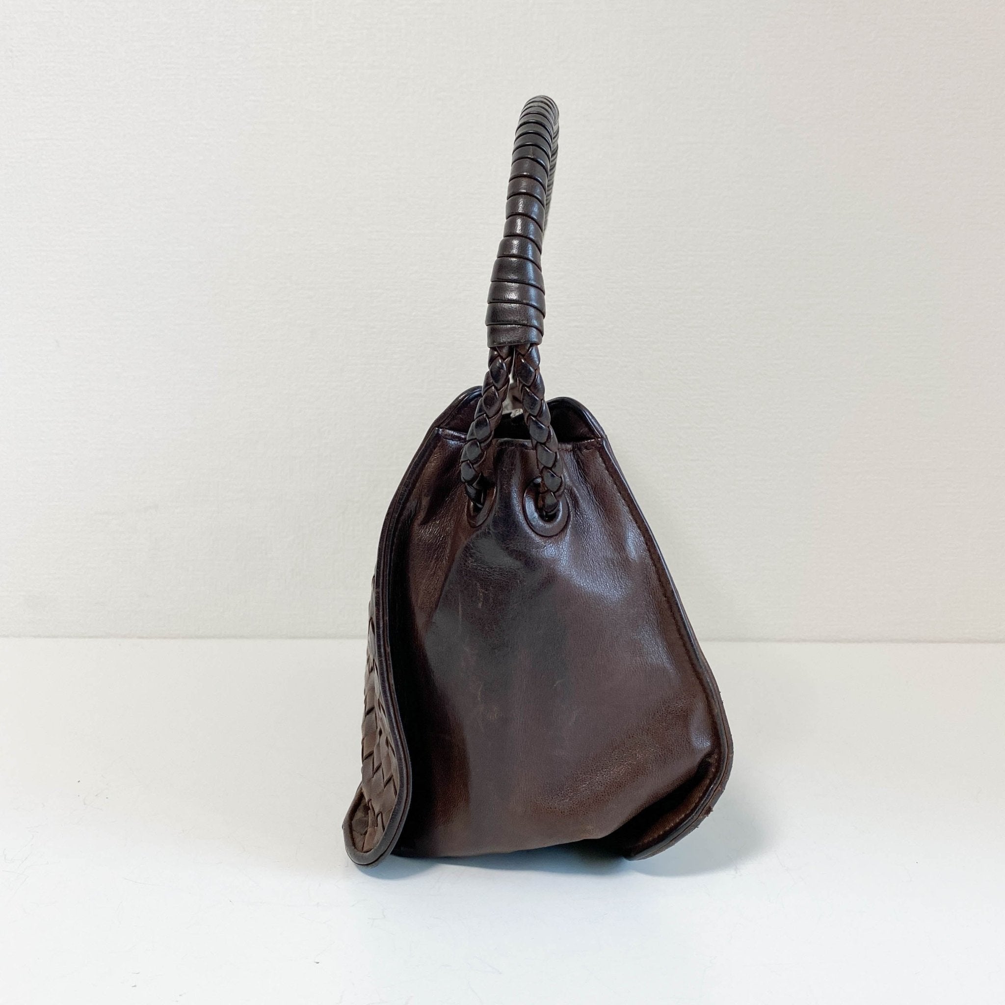 BOTTEGA VENETA Intrecciato Brown Leather Shoulder Bag, in , Sold by HIVE PRELOVED - Shoulder Bags, ,