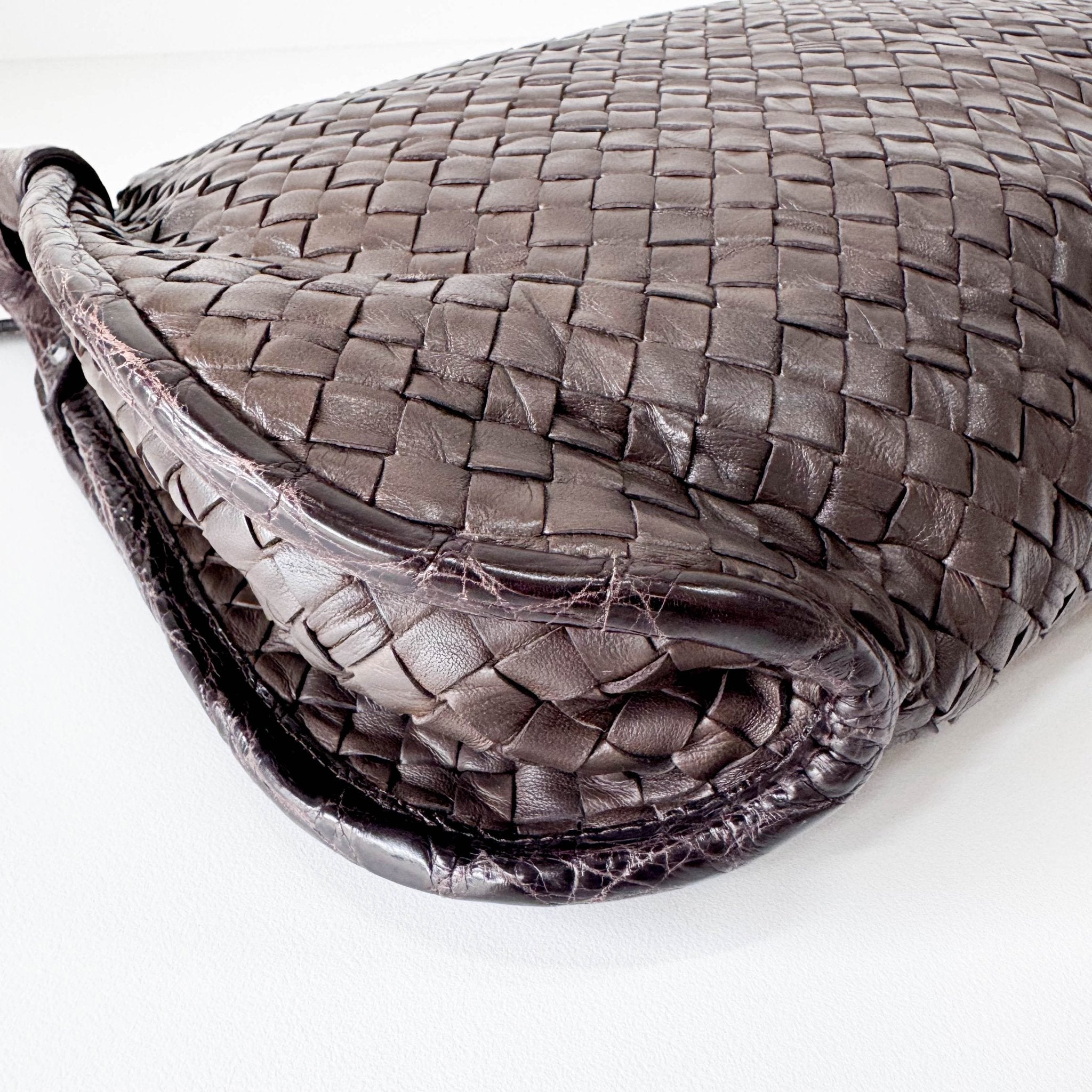 BOTTEGA VENETA Intrecciato Brown Leather Shoulder Bag, in , Sold by HIVE PRELOVED - Shoulder Bags, ,