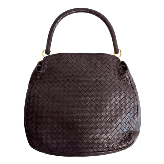 BOTTEGA VENETA Intrecciato Brown Leather Shoulder Bag, in , Sold by HIVE PRELOVED - Shoulder Bags, ,