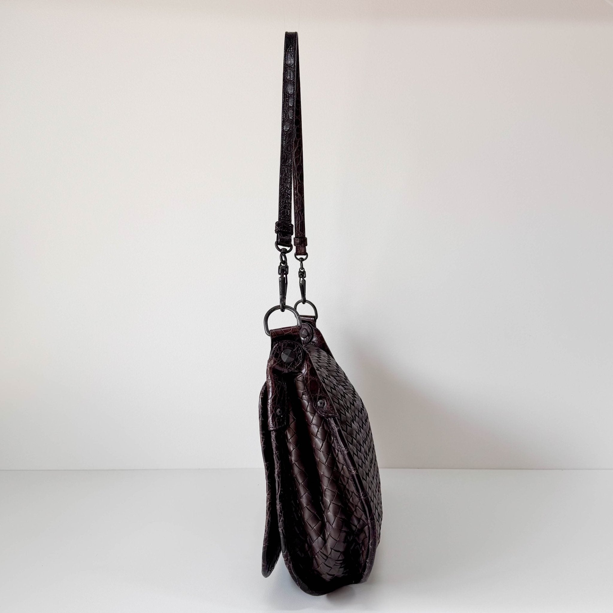 BOTTEGA VENETA Intrecciato Brown Leather Shoulder Bag, in , Sold by HIVE PRELOVED - Shoulder Bags, ,