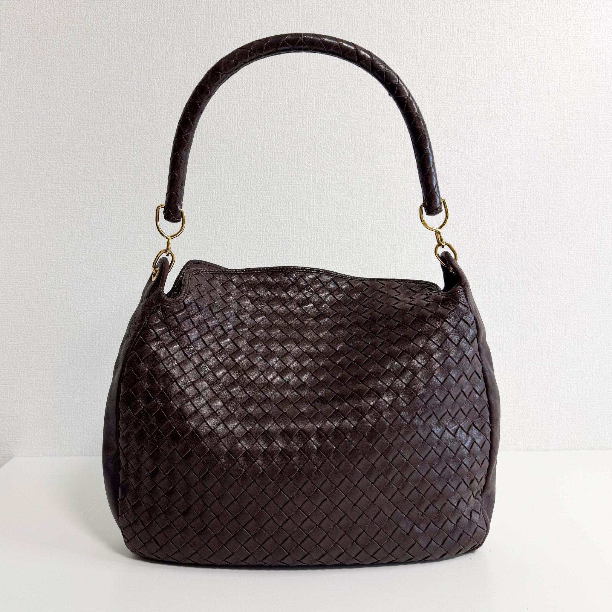 BOTTEGA VENETA Intrecciato Brown Leather Shoulder Bag, in , Sold by HIVE PRELOVED - Shoulder Bags, ,