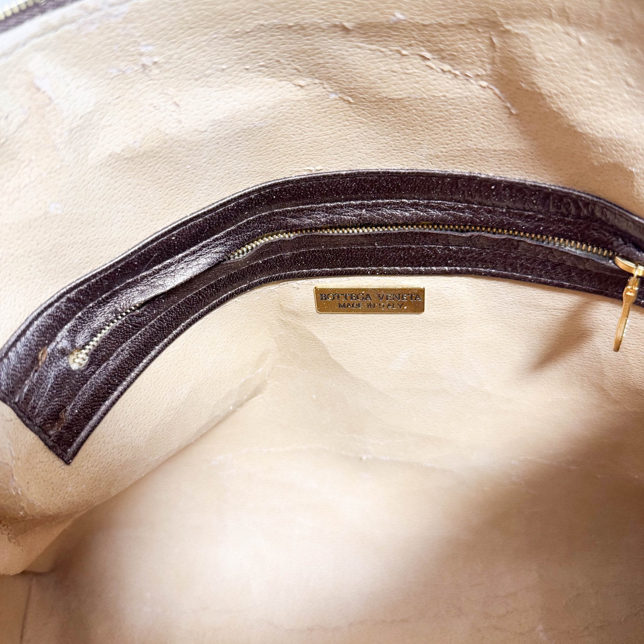BOTTEGA VENETA Intrecciato Brown Leather Top Handle Bag, in , Sold by HIVE PRELOVED - Handle Bags, ,